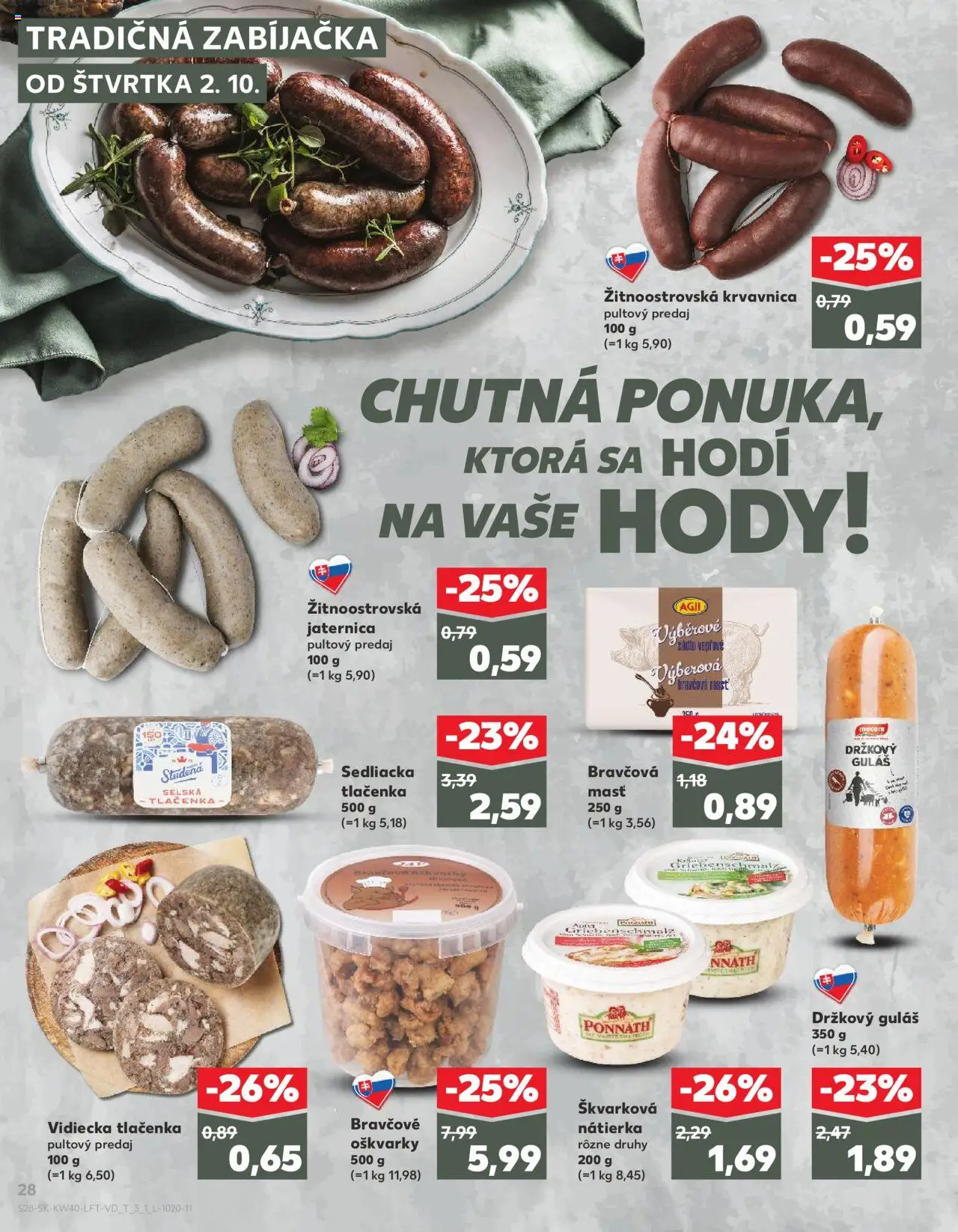 Nové Kaufland akcie – leták je platný od 02.10.2025 | Strana: 28