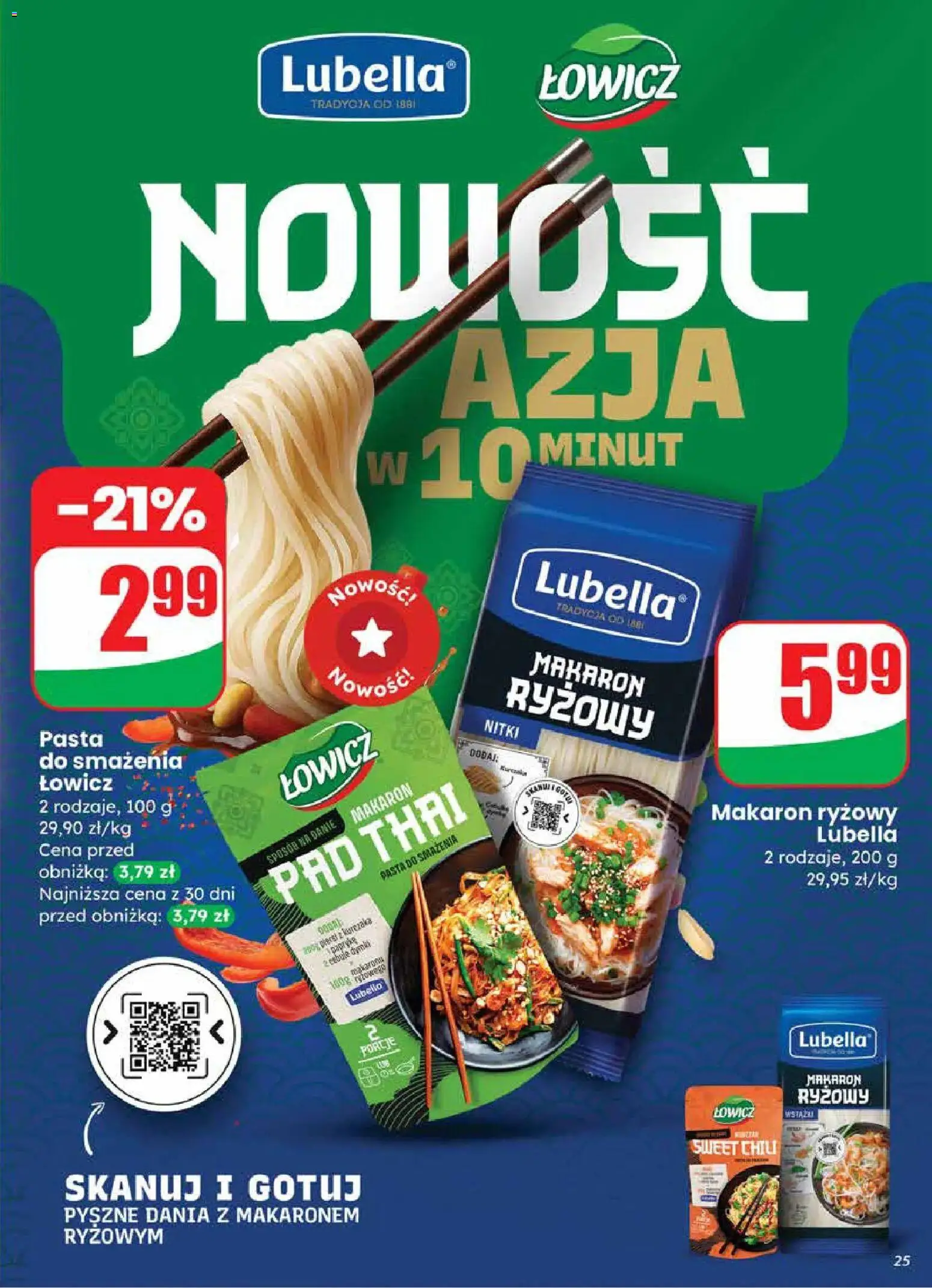 Dino gazetka od 18.03.2026 | Strona: 25 | Produkty: Chili, Makaron pad thai, Makaron ryżowy, Makaron