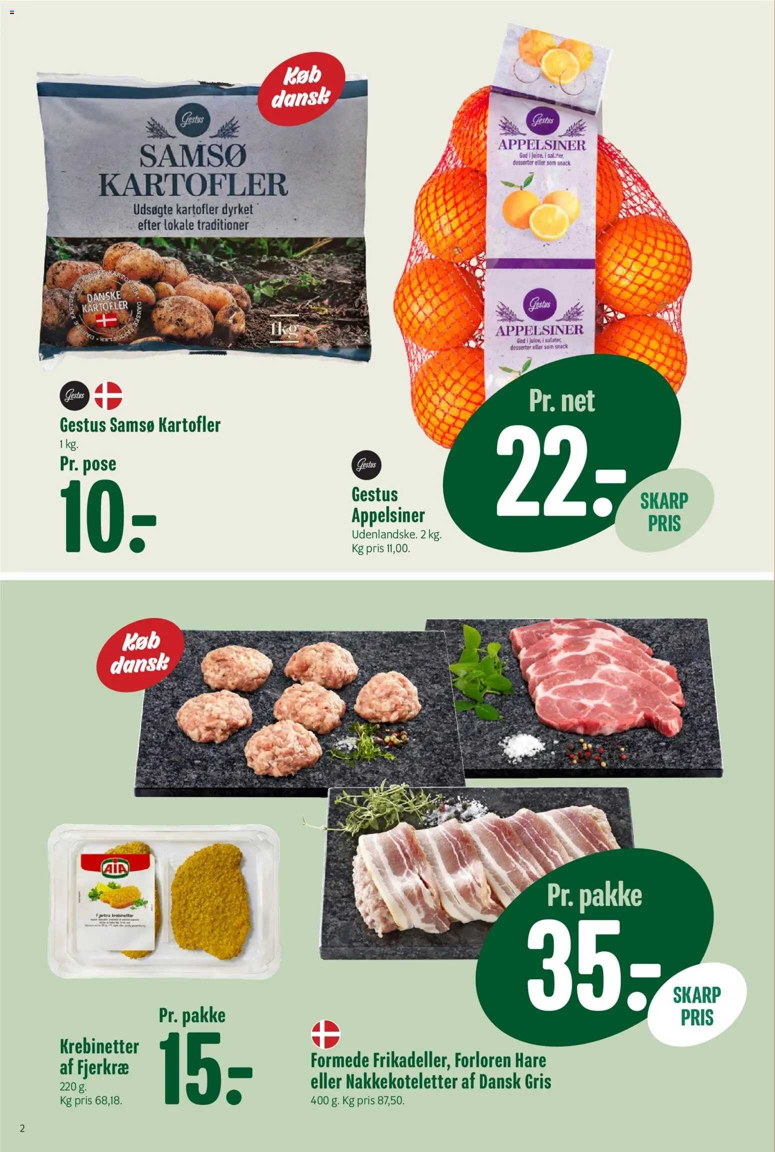 Min Købmand tilbudsavis – gyldig fra 20.02.2026 | Side: 2 | Produkter: Appelsiner, Kartofler, Søm