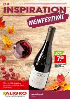 Aligro Aktionen Weinmesse ab 22.09.2025 gültig