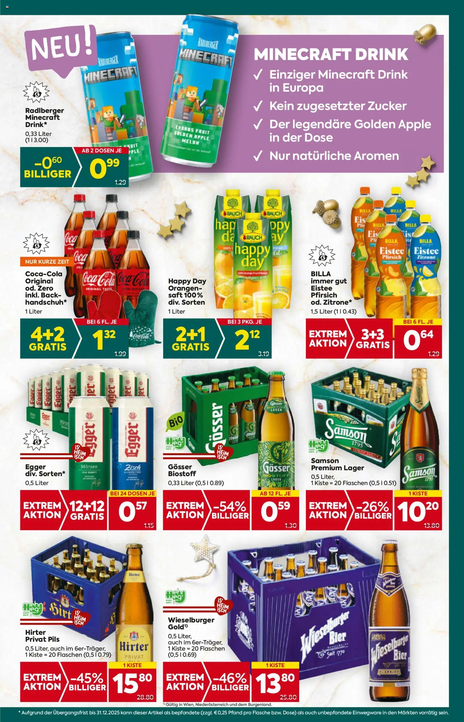 Billa Plus Flugblatt -  Burgenland gültig ab 20.11.2025 | Seite: 13 | Produkte: Zucker, Saft, Bier, Orangen