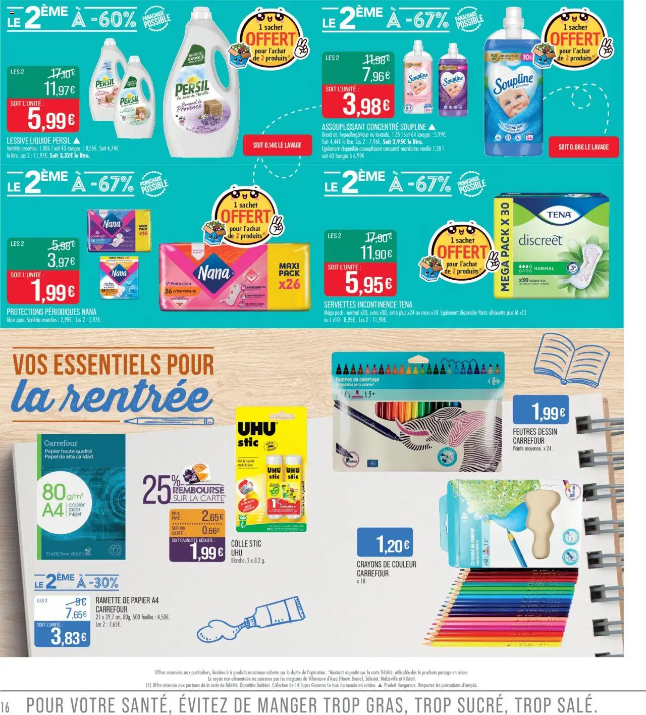  | Page: 16 | Produits: Persil, Soupline, Lessive Liquide, Crayons de couleur