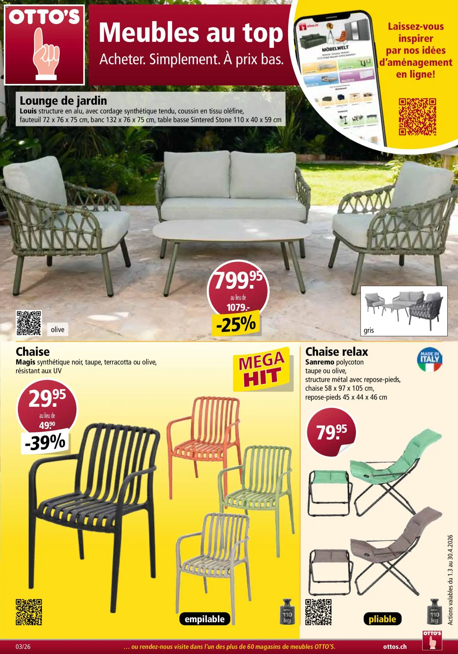 Otto's aktionen Meubles – gültig ab 01.03.2026 | Seite: 1 | Produkte: Top