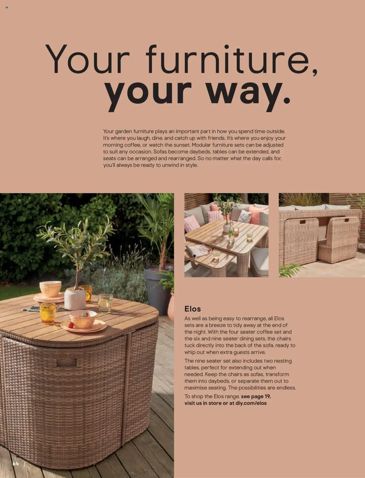 {H1} | Page: 64 | Products: Garden furniture, Coffee, Suit, Watch