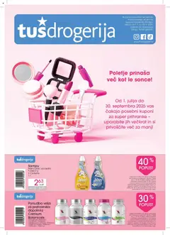Tuš drogerija katalog kupončki - pregled letaka veljavnega od 01.07.2025