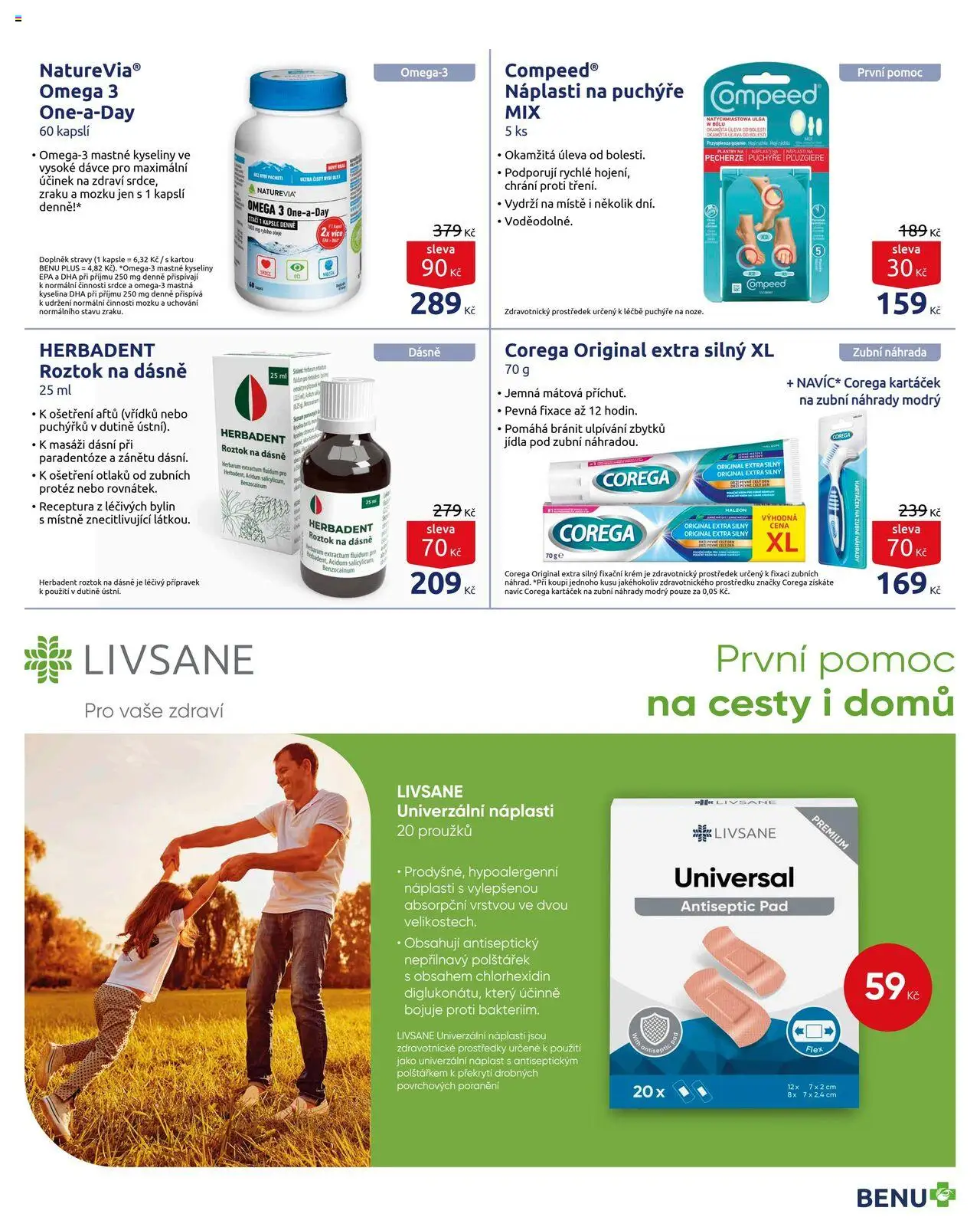 Benu leták od 01.07.2025 | Strana: 16 | Produkty: Oleje, Omega 3, Náplast, Krém