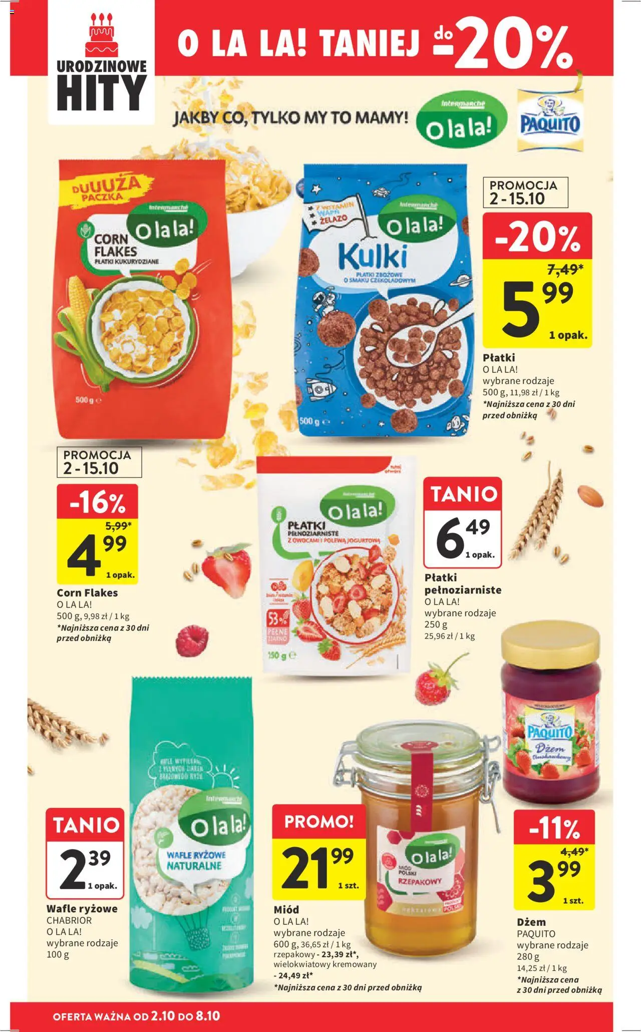 Intermarche Gazetka od 02.10.2025 | Strona: 32 | Produkty: Żelazo, Płatki kukurydziane, Dżem, Corn Flakes