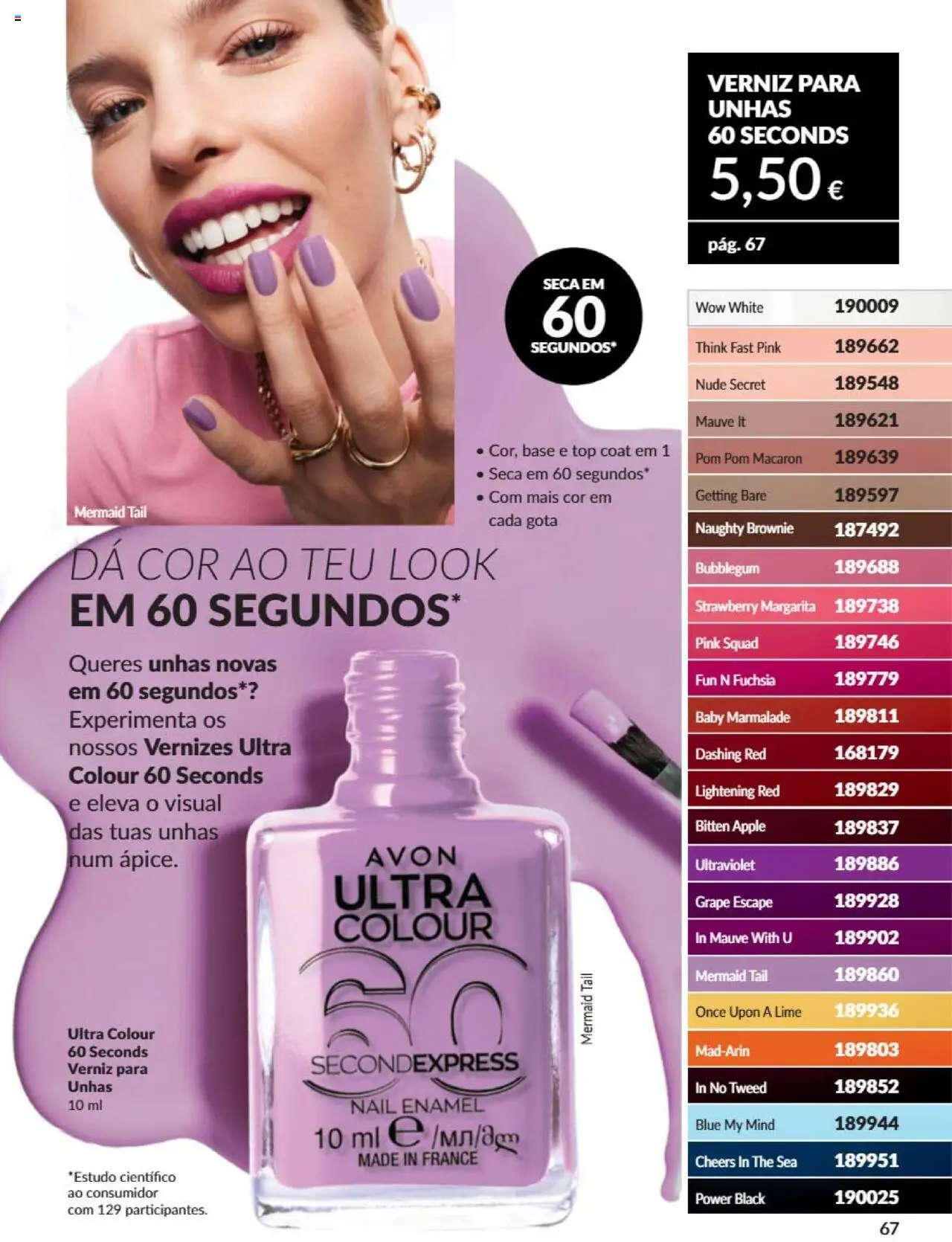 Catálogo Avon Campanha 6 │ válido de 01.06.2025 | Página: 67 | Produtos: Top, Base, Verniz