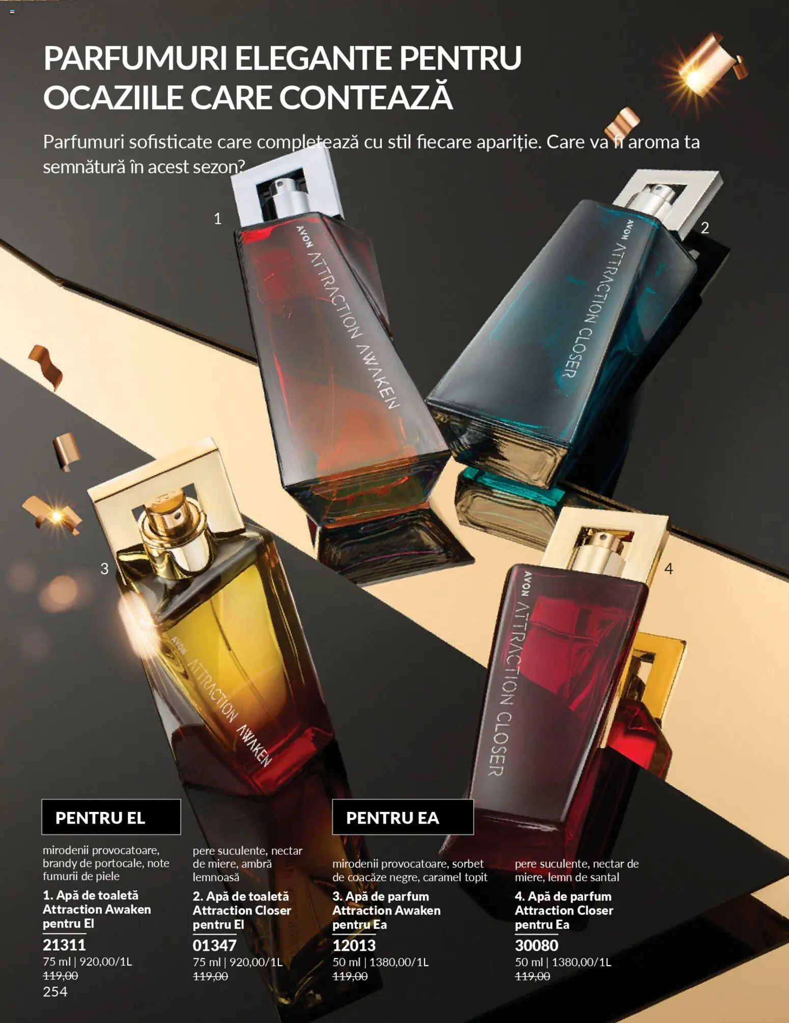 Noul catalog Avon – valabil de la 01.11.2025 | Pagină: 6 | Produse: Toaletă, Parfum, Apă de toaletă, Apă