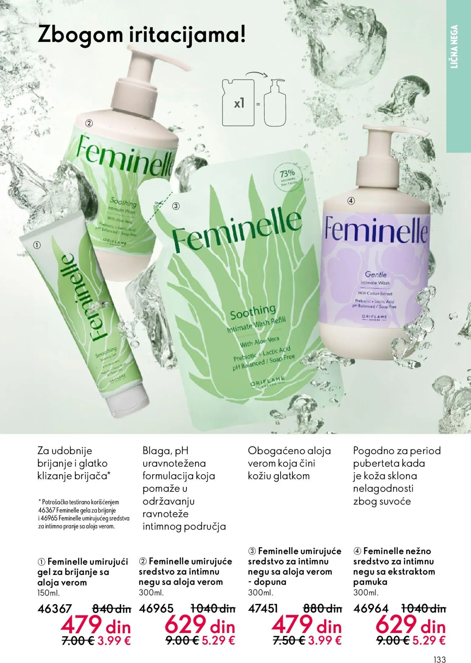 Oriflame katalog - važi od 22.04.2026 | Strana: 133 | Proizvode: Gel za brijanje