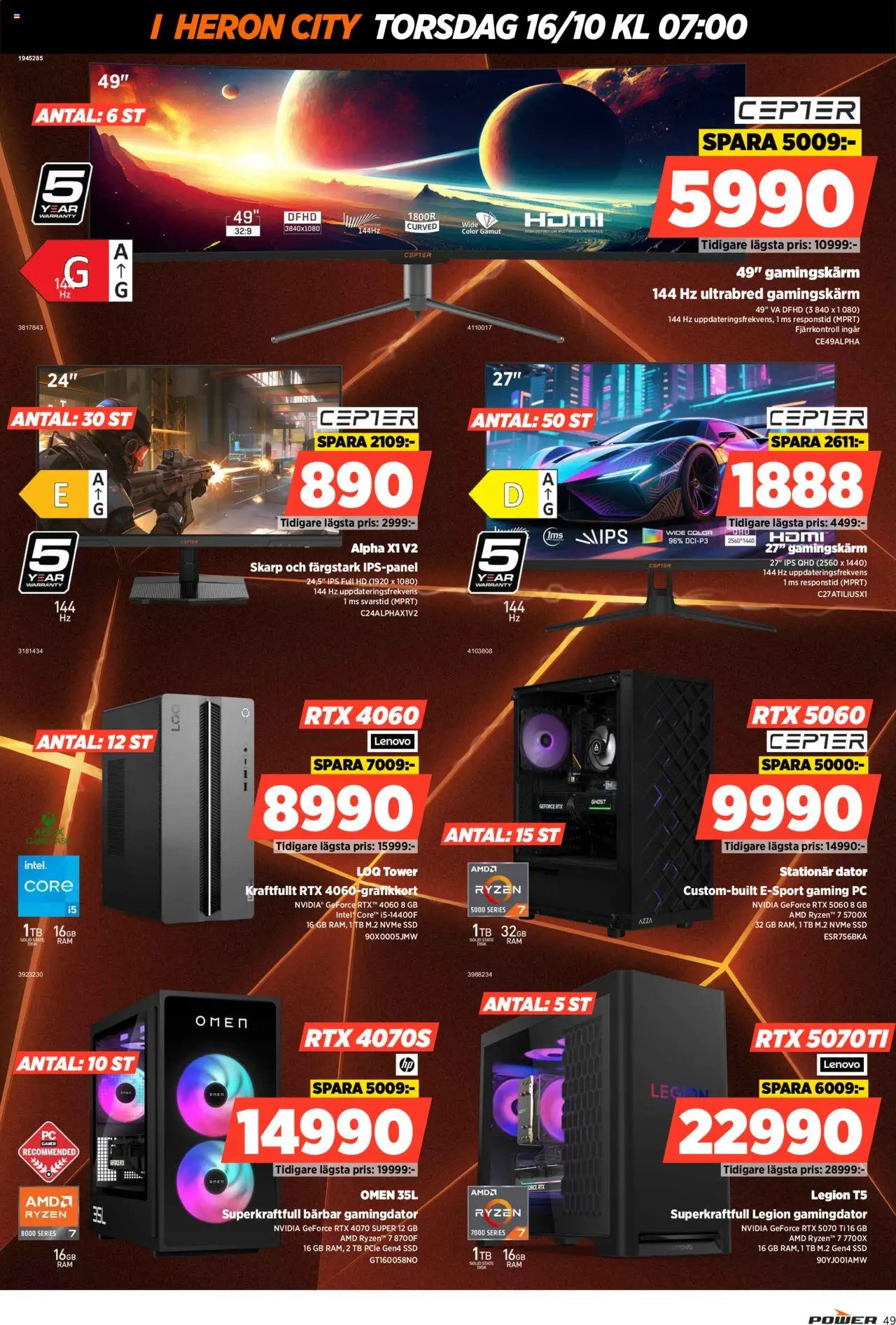 Power reklamblad aktuell från 16.10.2025 | Sida: 49 | Produkter: Fjärrkontroll, PC, Dator, Xbox