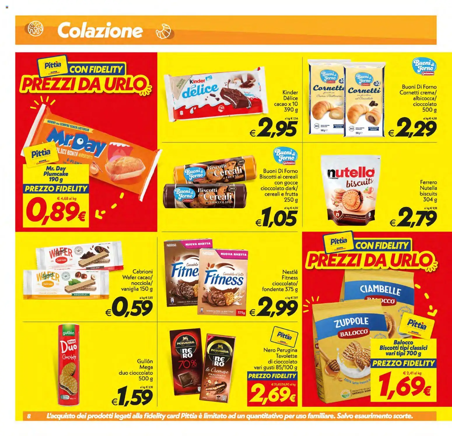 Volantino SuperConveniente del 13.01.2026 | Pagina: 8 | Prodotti: Ciambelle, Cioccolato, Biscotti, Latte