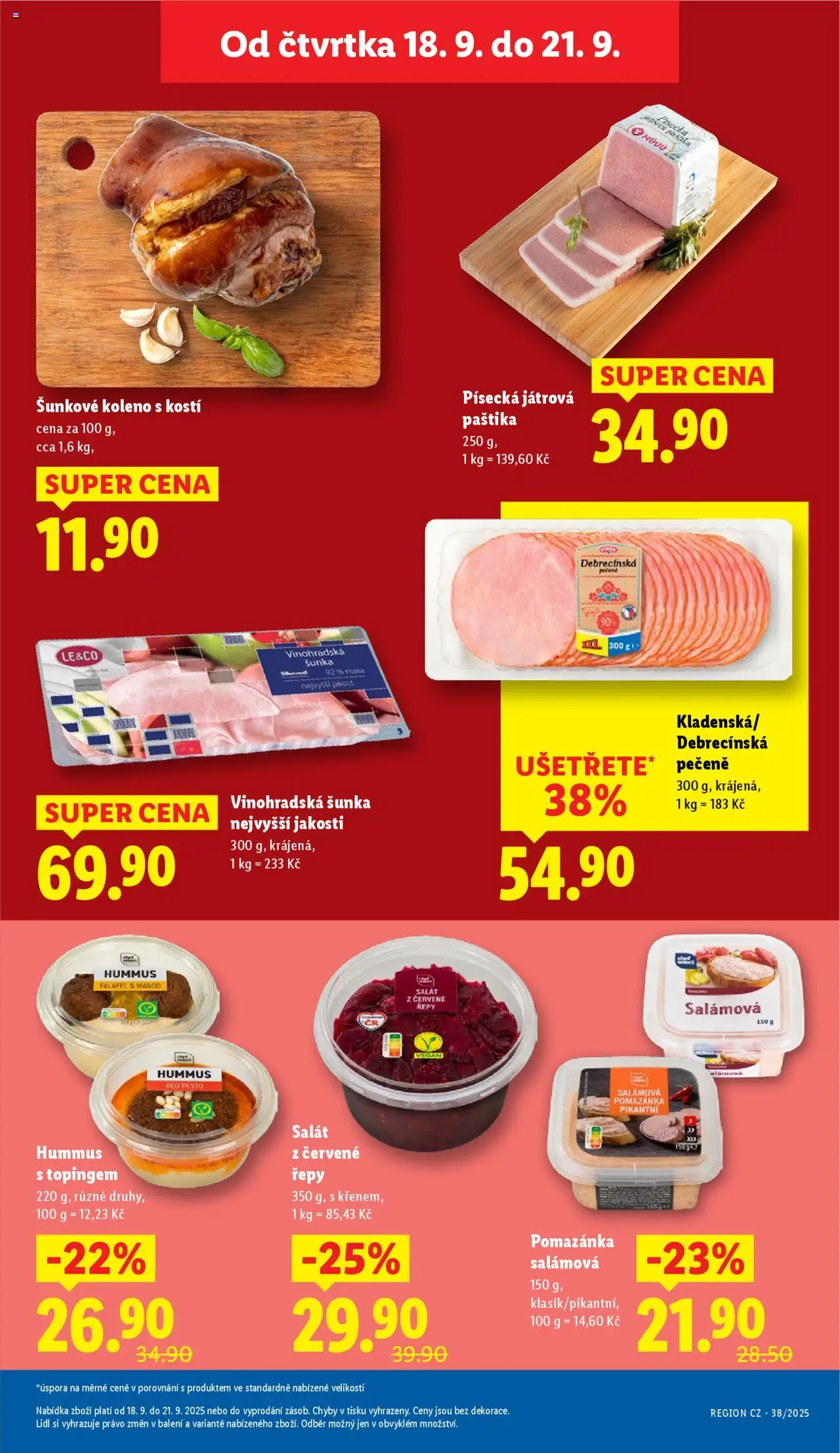 Lidl leták od 18.09.2025 | Strana: 19 | Produkty: Vegan, Mango, Falafel, Pomazánka