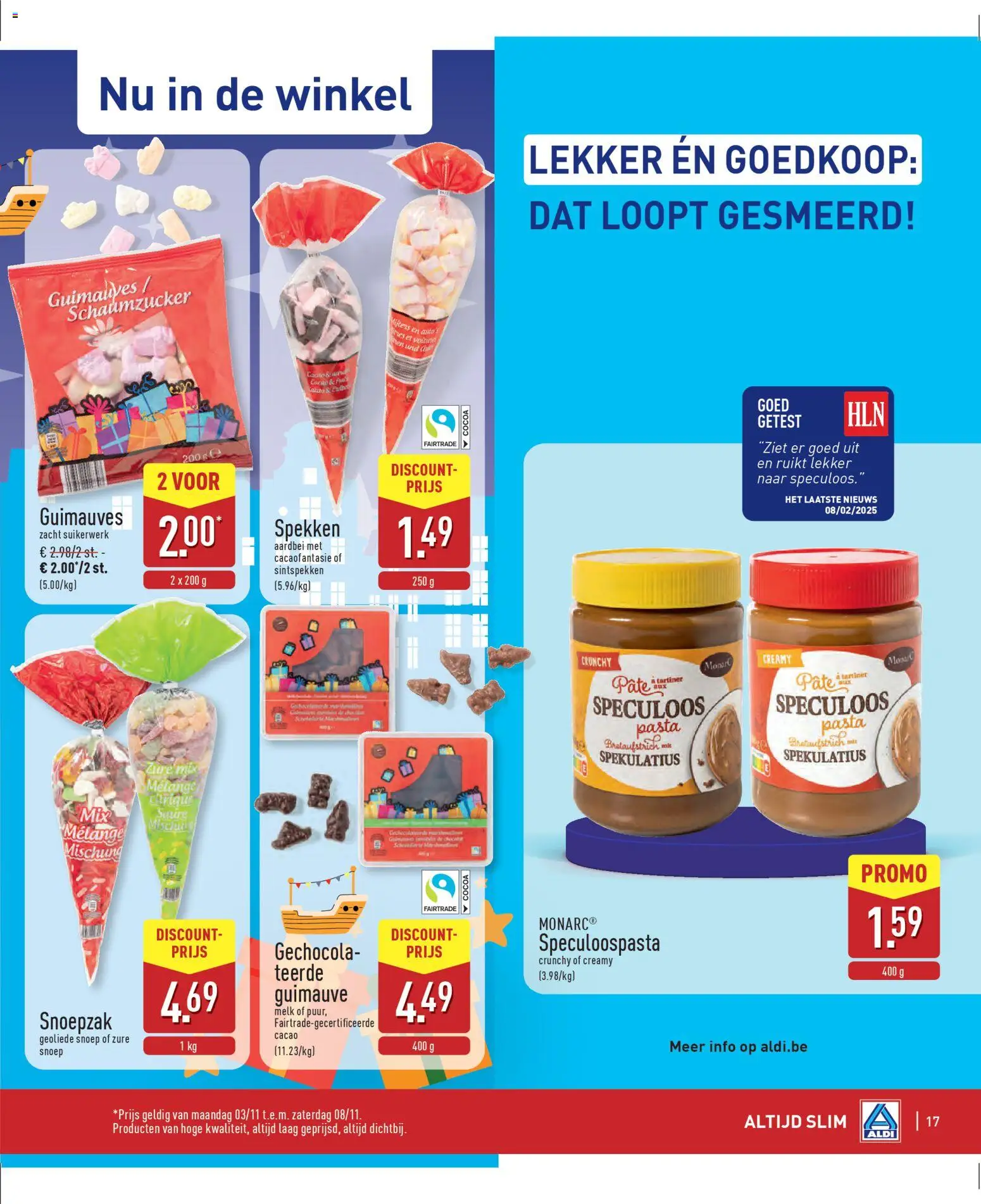 {H1} | Pagina: 17 | Producten: Pasta, Aardbei, Snoep, Melk