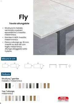 Anteprima del volantino Mondo Convenienza Casa catalogo valido a partire dal 28.10.2025 | Pagina: 6 | Prodotti: Top, Tavolo