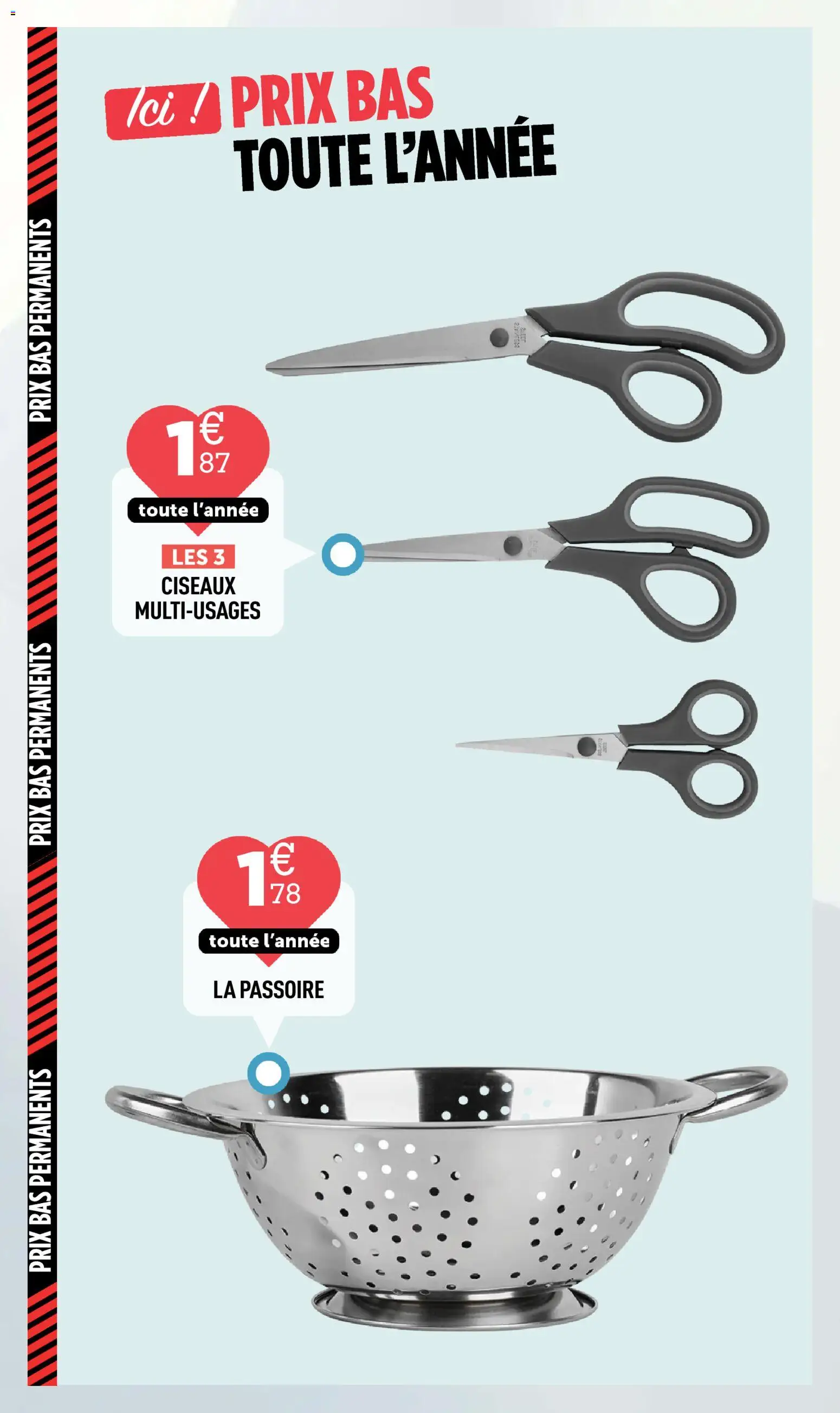 {H1} | Page: 7 | Produits: Passoire, Ciseaux