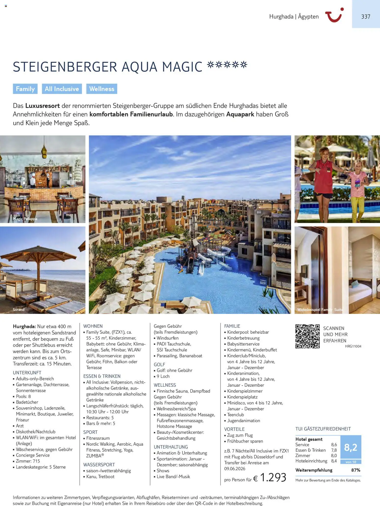 Aida  Südeuropa & Nordafrika 2026/27 – gültig ab 01.01.2026 | Seite: 337 | Produkte: Babybett, Uhr