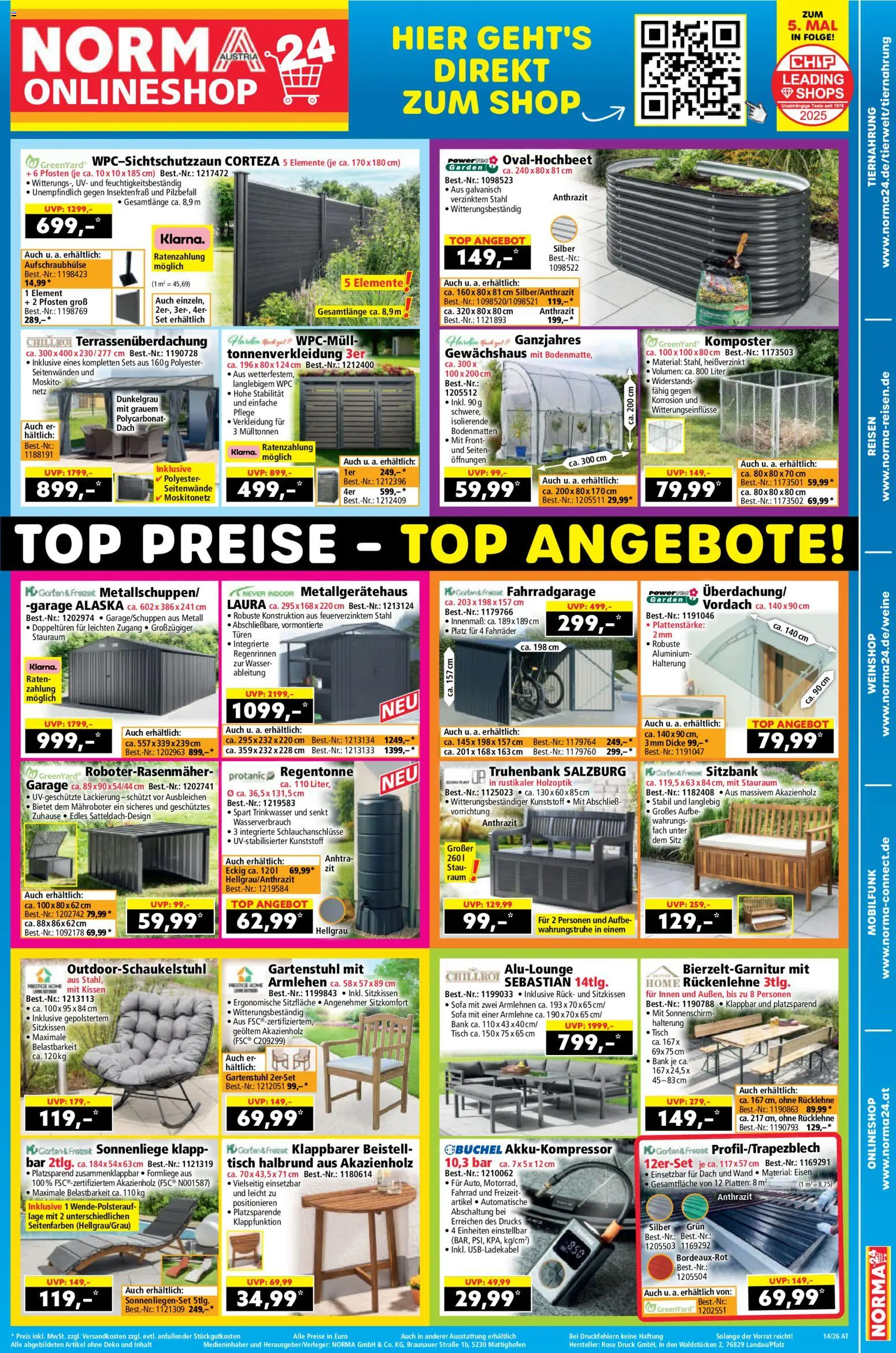 Norma Flugblatt gültig ab 30.03.2026 | Seite: 19 | Produkte: Wasser, Kissen, Sofa, Tisch