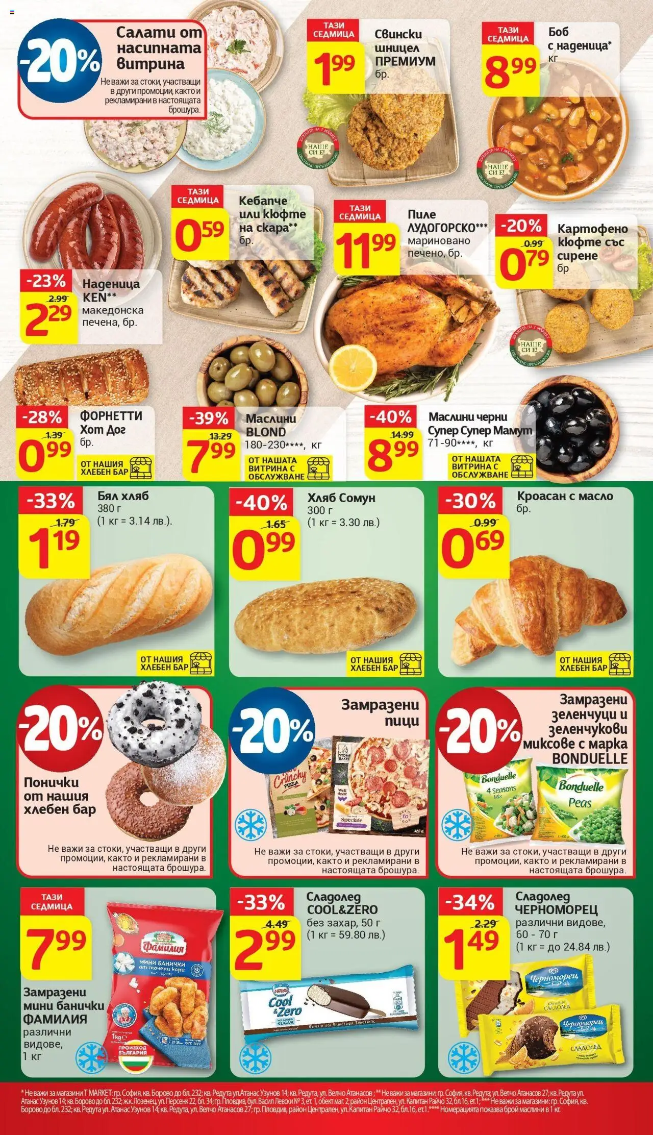  | Страница: 15 | Продукти: Сладолед, Зеленчуци, Скара, Точени кори