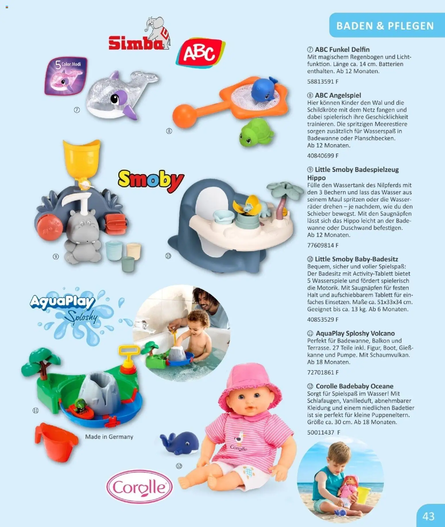 Vedes  Babykatalog  – gültig ab 01.01.2026 | Seite: 43 | Produkte: Batterien, Wasser