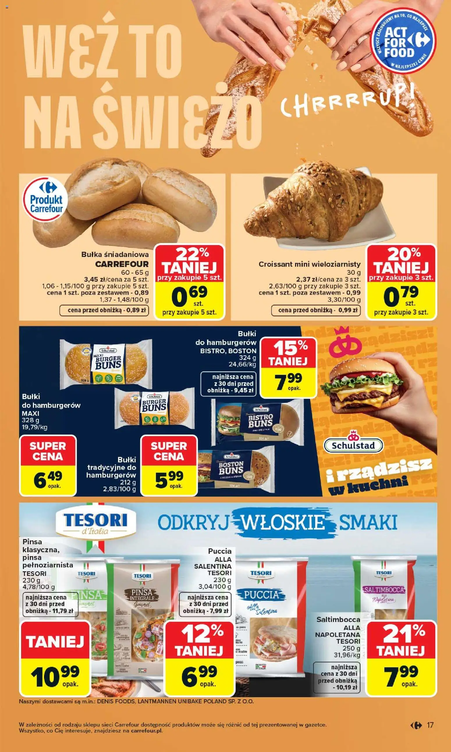 Carrefour gazetka od 20.04.2026 | Strona: 19 | Produkty: Bułka, Pinsa