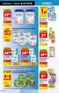 Pogląd oferty "Sok 100% lub sok + woda Kubuś Baby, 300 ml, Sok 100% lub sok + woda Kubuś Baby, 300 ml różne rodzaje" - ważna od 08.12.2025 | Strona: 78 | Produkty: Kaszka mleczna, Nestle nan optipro plus, Sok, Warzywa