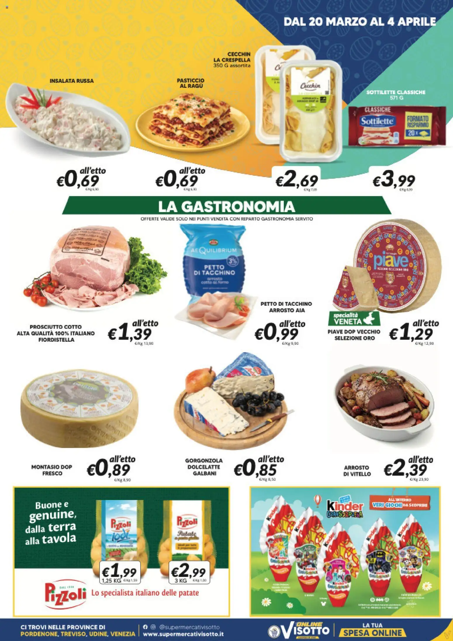Volantino Visotto del 20.03.2026 | Pagina: 3 | Prodotti: Tacchino, Ragú, Gorgonzola, Terra