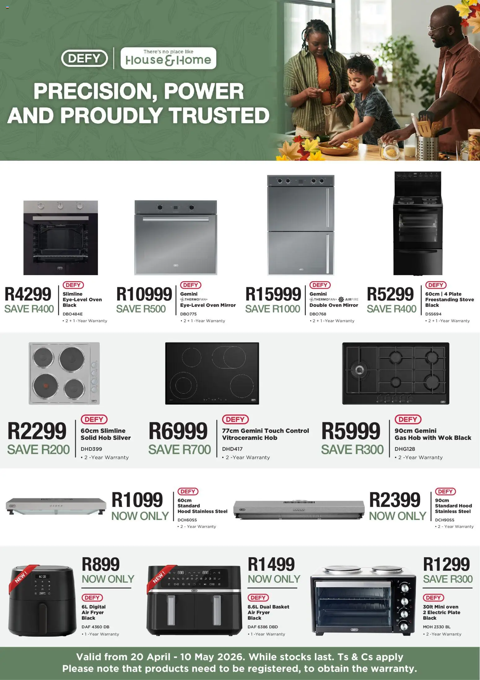 New House and Home catalogue – valid from 20.04.2026 | Page: 1 | Products: Oven, Basket, Mirror, Air fryer