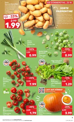 Franz. Gourmet-Kartoffeln, festkochend oder vorwiegend festkochend, ausgewählte Sorten laut Auszeichnung, Qualität I je 1,5-kg-Packg. ab 23.10.2025 gültig | Seite: 3 | Produkte: Pommes, Pommes frites, Kartoffeln, Kürbis