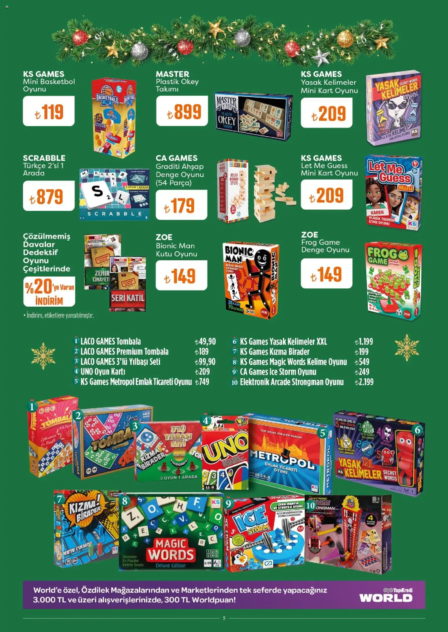 Özdilek Katalog - 17.12.2025 tarihinden itibaren geçerlidir | Sayfa: 5 | Ürünler: Kutu, Oyun