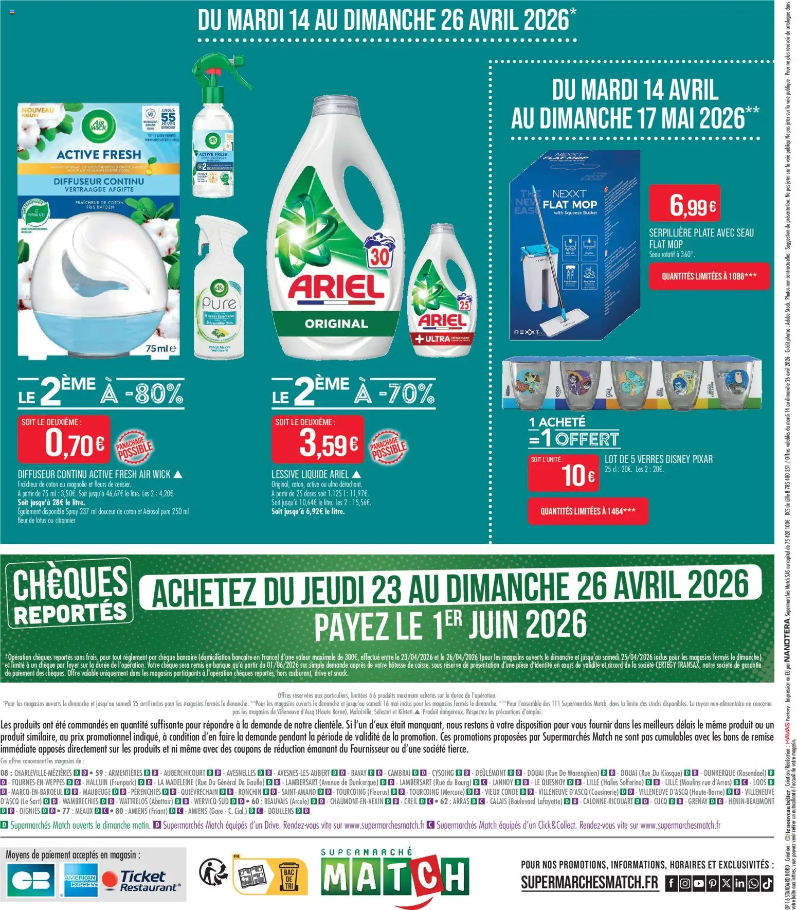 {H1} | Page: 20 | Produits: Lessive Liquide Ariel, Coton, Lessive Liquide, Citronnier