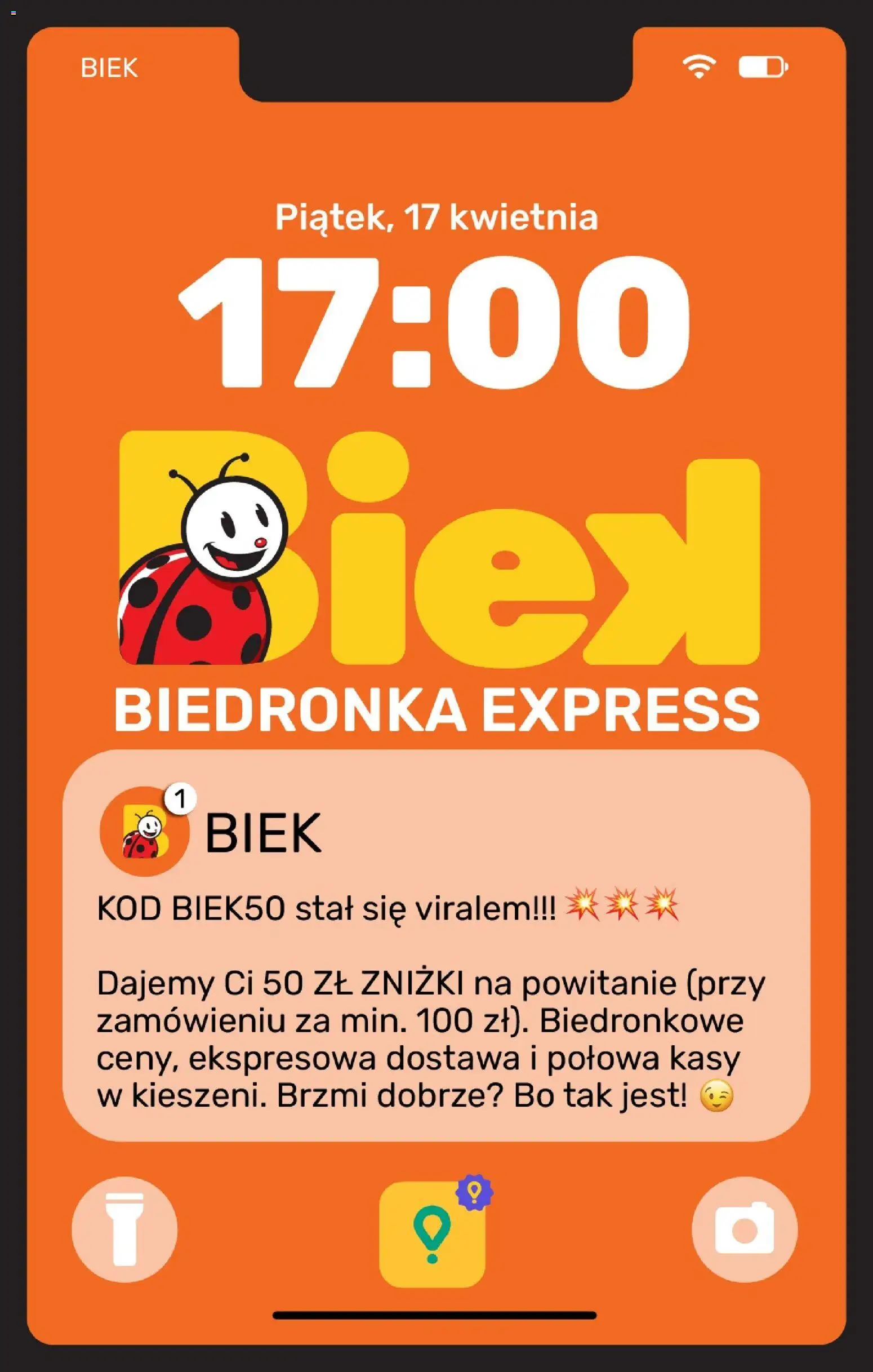 Biedronka gazetka - Biek od 17.04.2026 | Strona: 1