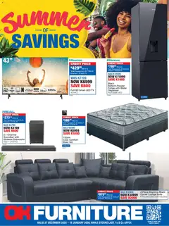 OK Furniture specials catalogue – valid from 27.12.2025