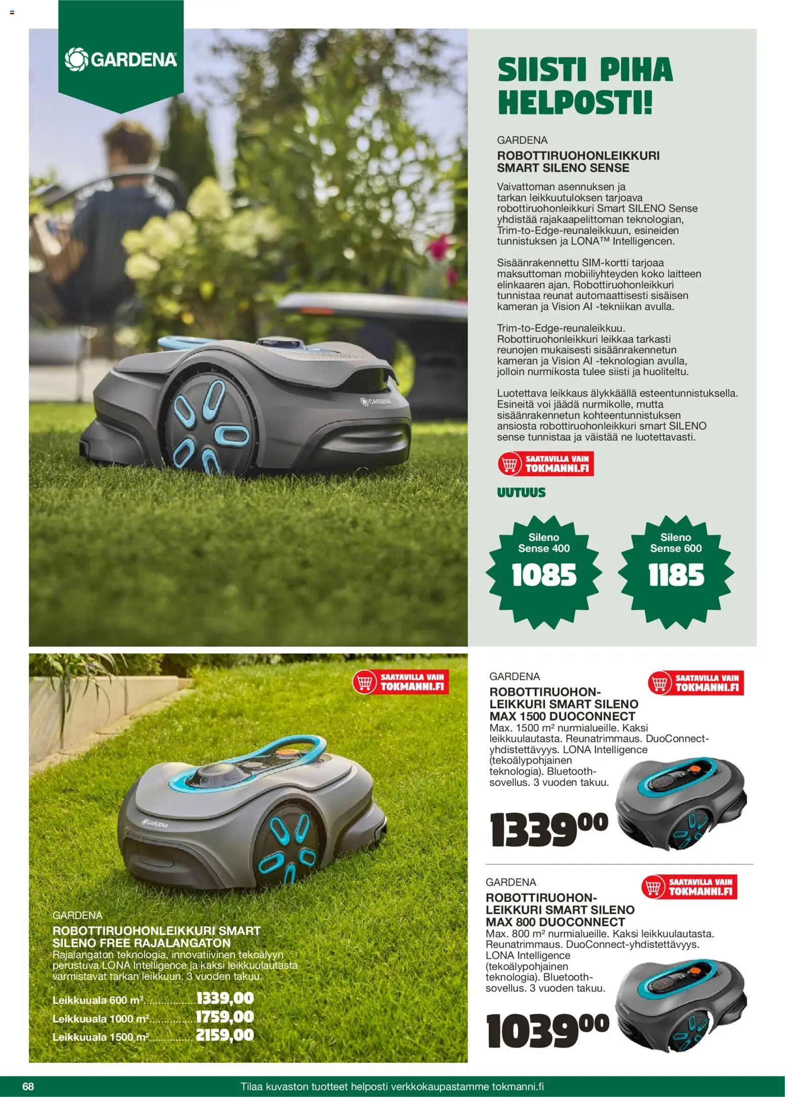 Tokmanni - Kesä 2026 – voimassa 02.04.2026 alkaen | Sivu: 68 | Tuotteet: Leikkuri, Robottiruohonleikkuri, Voi