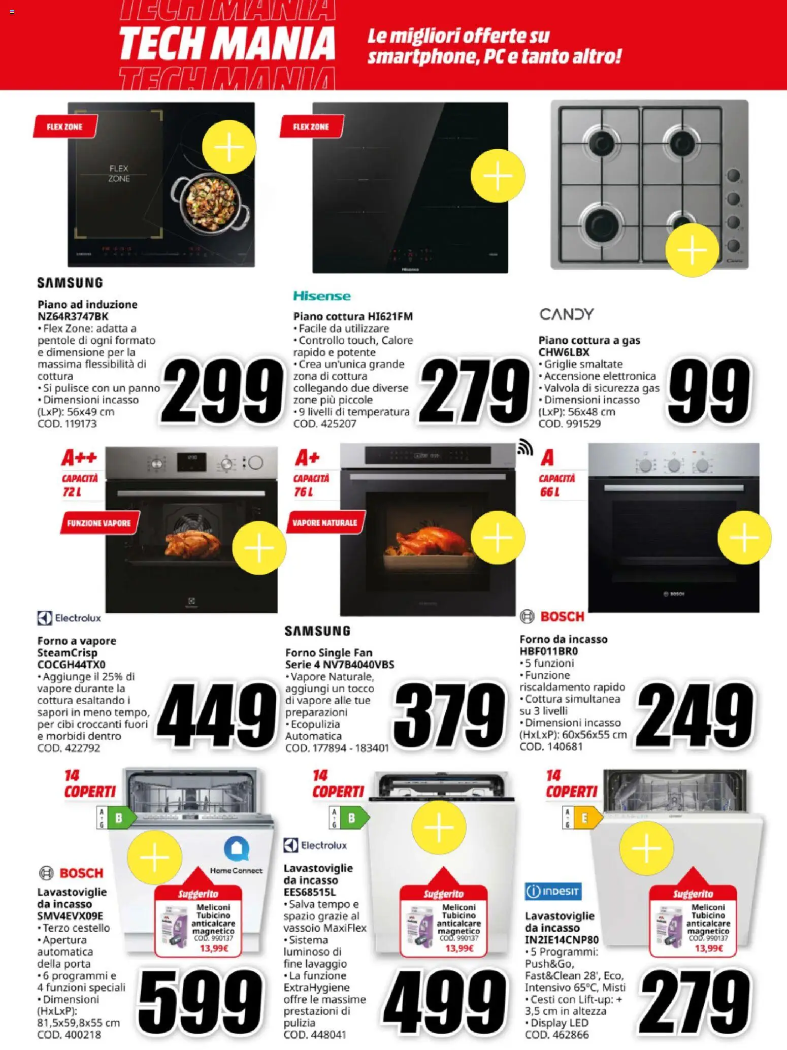 Volantino Media World del 09.01.2026 | Pagina: 26 | Prodotti: Lavastoviglie, Forno, Vassoio, Samsung