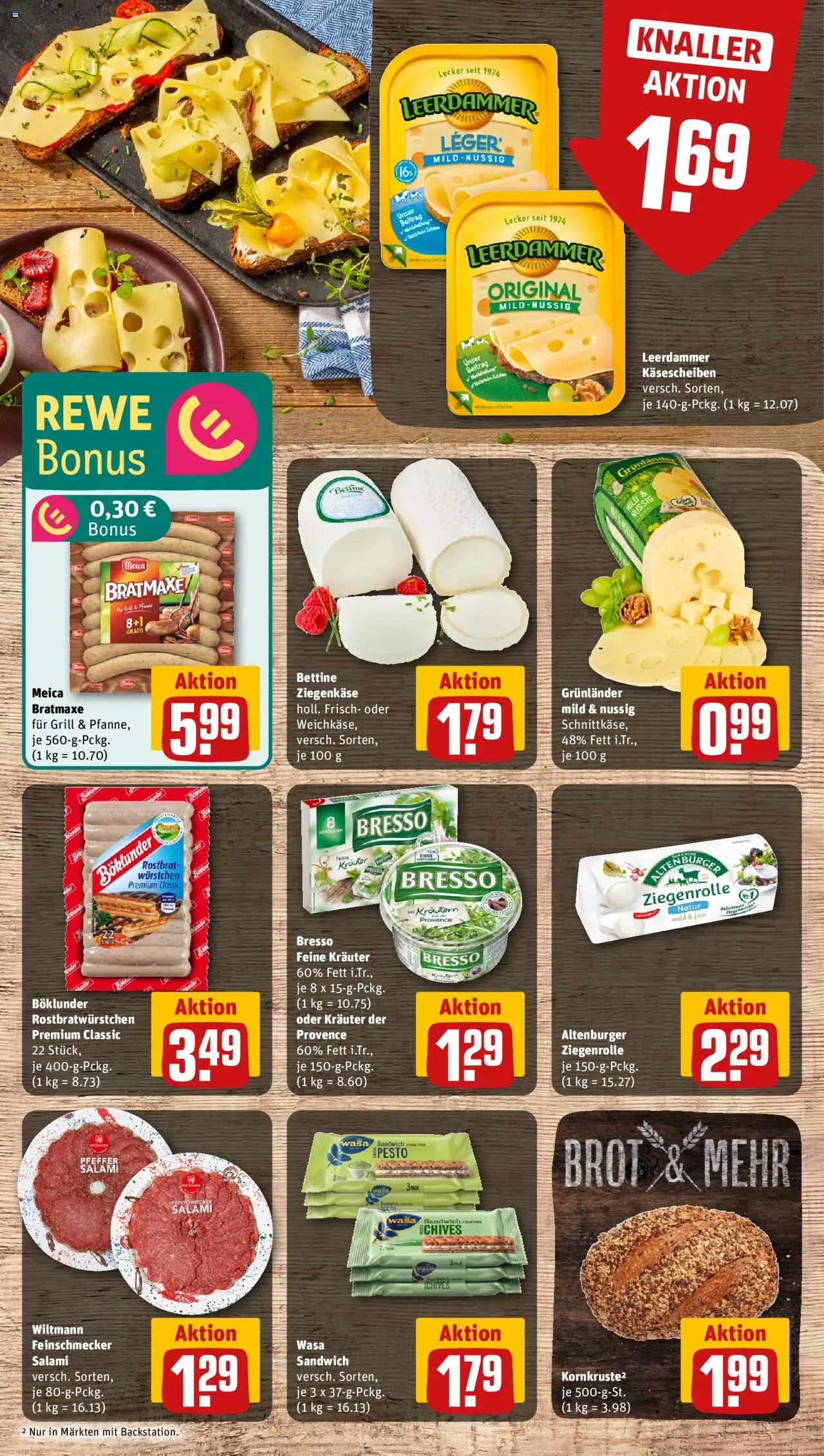 Rewe Prospekt 	 - gültig ab dem 11.08.2025 | Seite: 9 | Produkte: Grill, Bresso, Brot, Salami