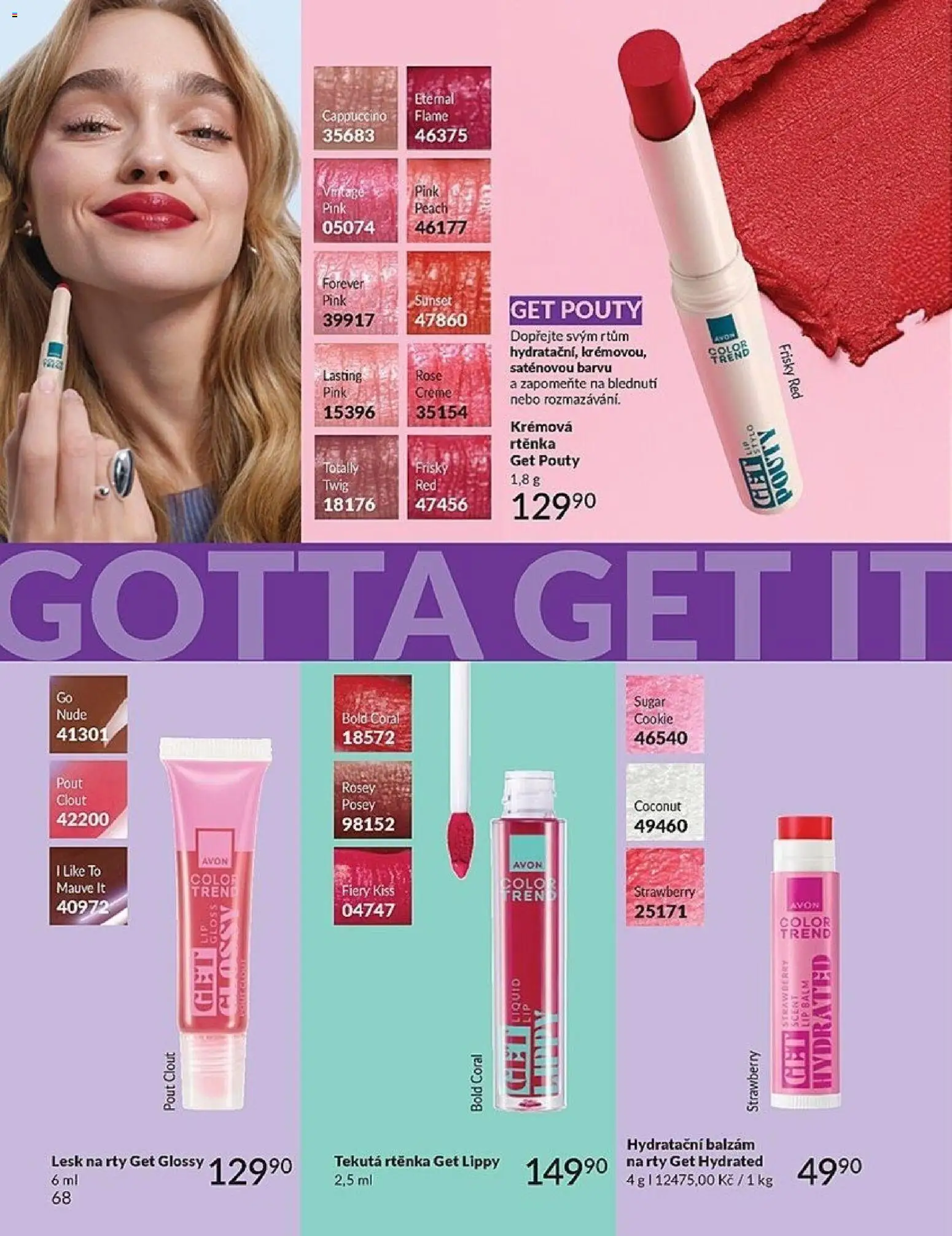 Avon Katalog 05/2026 od 01.05.2026 | Strana: 68 | Produkty: Cappuccino, Rtěnka, Lesk na rty