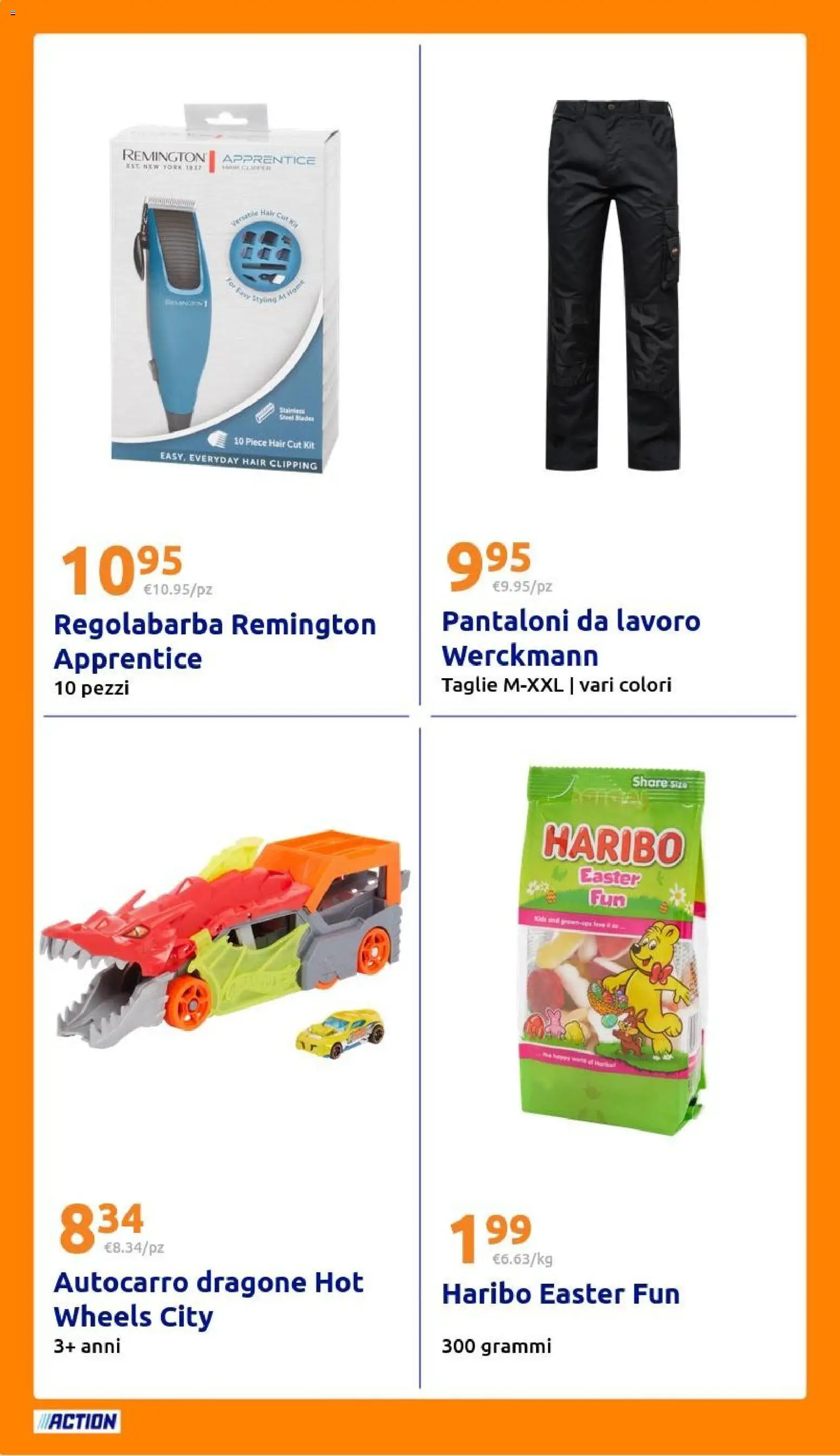 Volantino Action del 04.03.2026 | Pagina: 28 | Prodotti: Regolabarba, Pantaloni