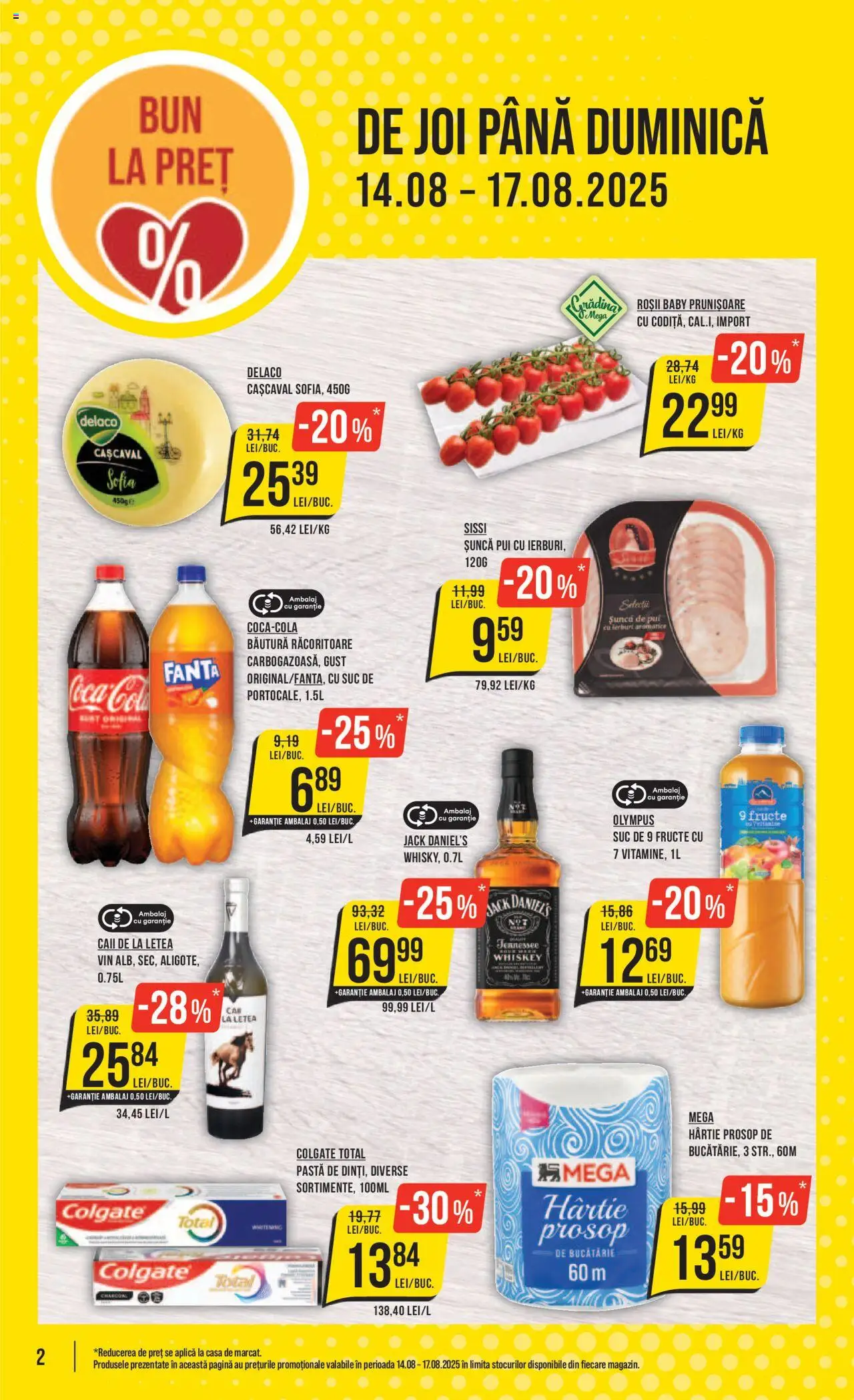 Catalog Mega Image – valabil de la 14.08.2025 | Pagină: 2 | Produse: Bucătărie, Suc, Vin, Whiskey