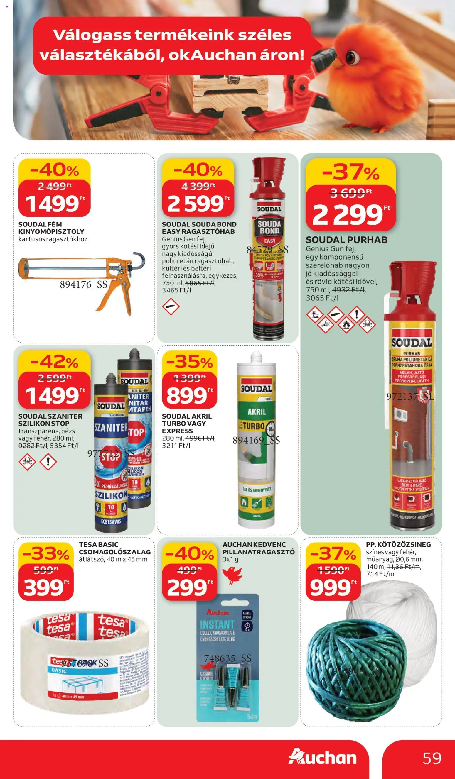 Auchan akciós ujság - amely érvényes a következő dátumtól: 05.03.2026 | Oldal: 59