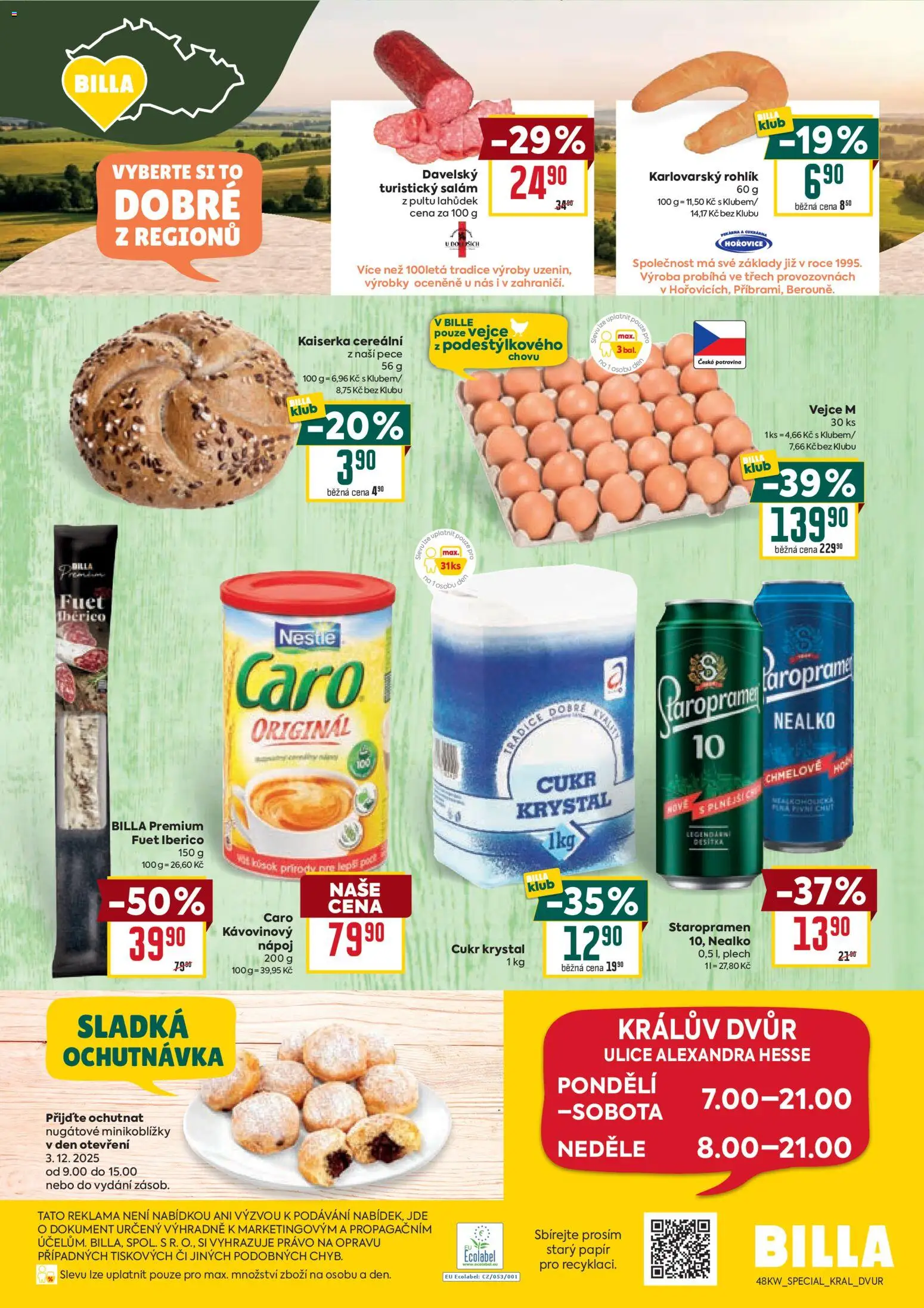 Billa leták - Speciál: Králův dvůr od 03.12.2025 | Strana: 4