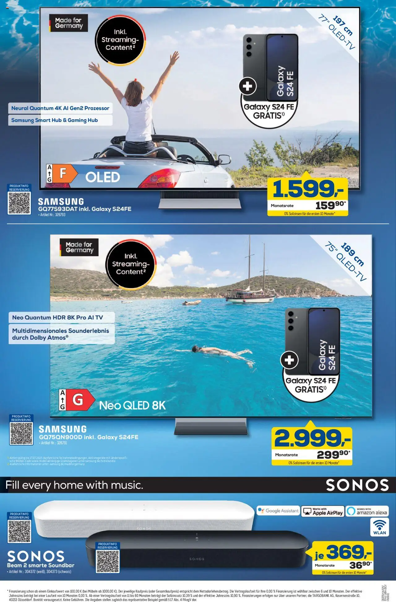 Euronics  Prospekt Berlet - gültig ab dem 17.07.2025 | Seite: 3 | Produkte: Samsung, Apple, Soundbar, TV