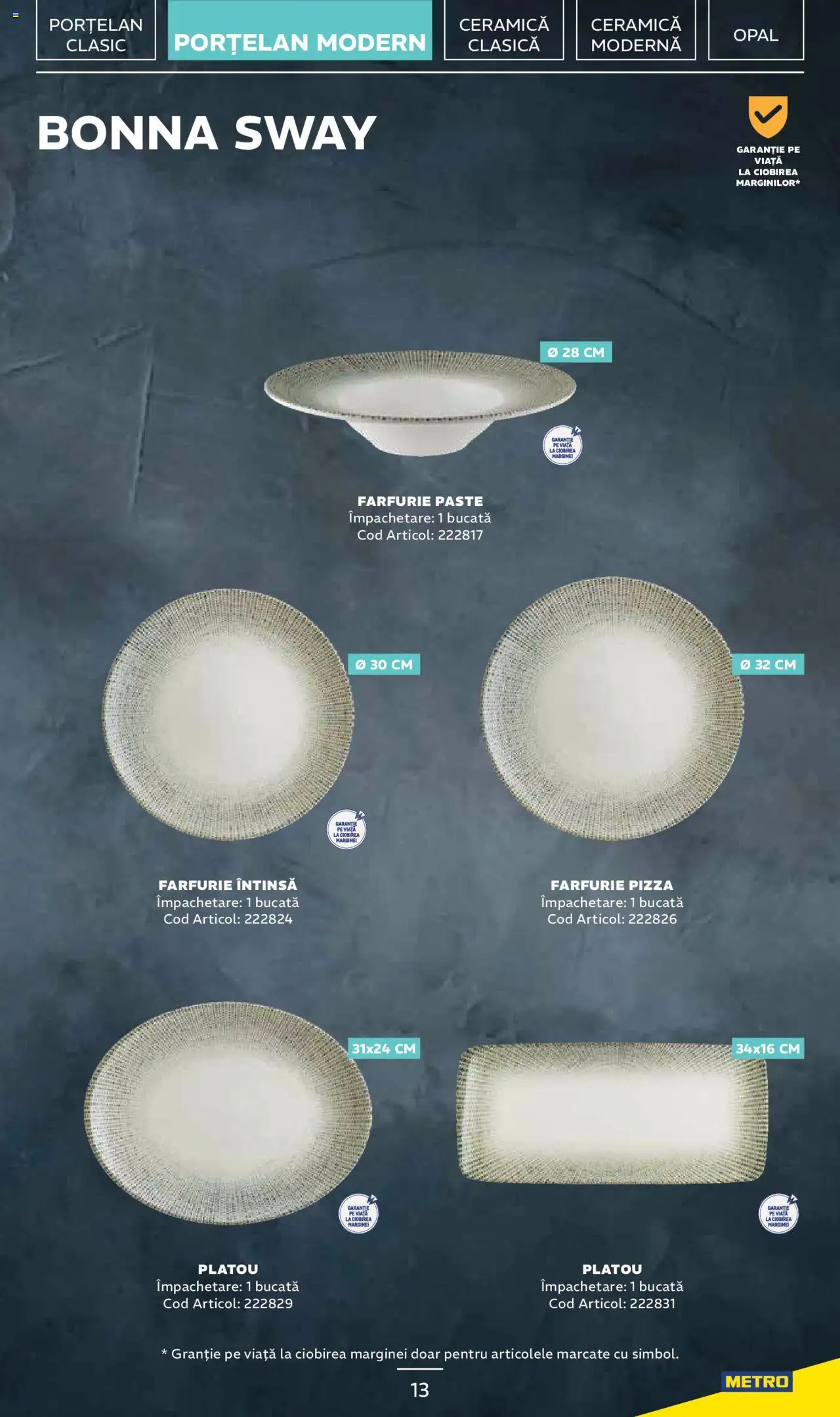 Metro catalog - Sortiment de veselă profesională – valabil de la 20.01.2025 | Pagină: 13 | Produse: Farfurie, Pizza, Paste