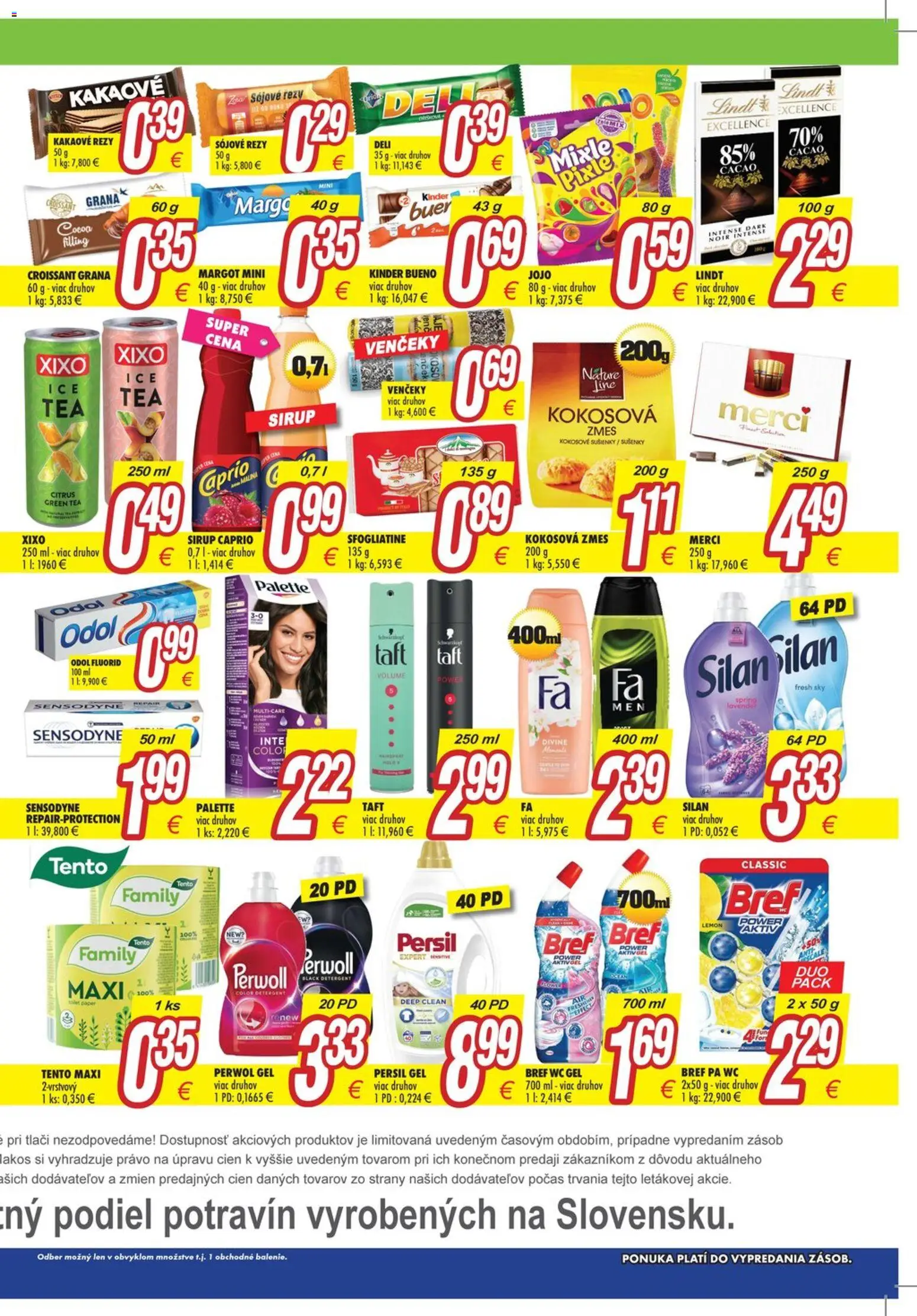Nové Makos akcie – leták je platný od 17.11.2025 | Strana: 4 | Produkty: Merci, Kinder, Kinder Bueno, Silan