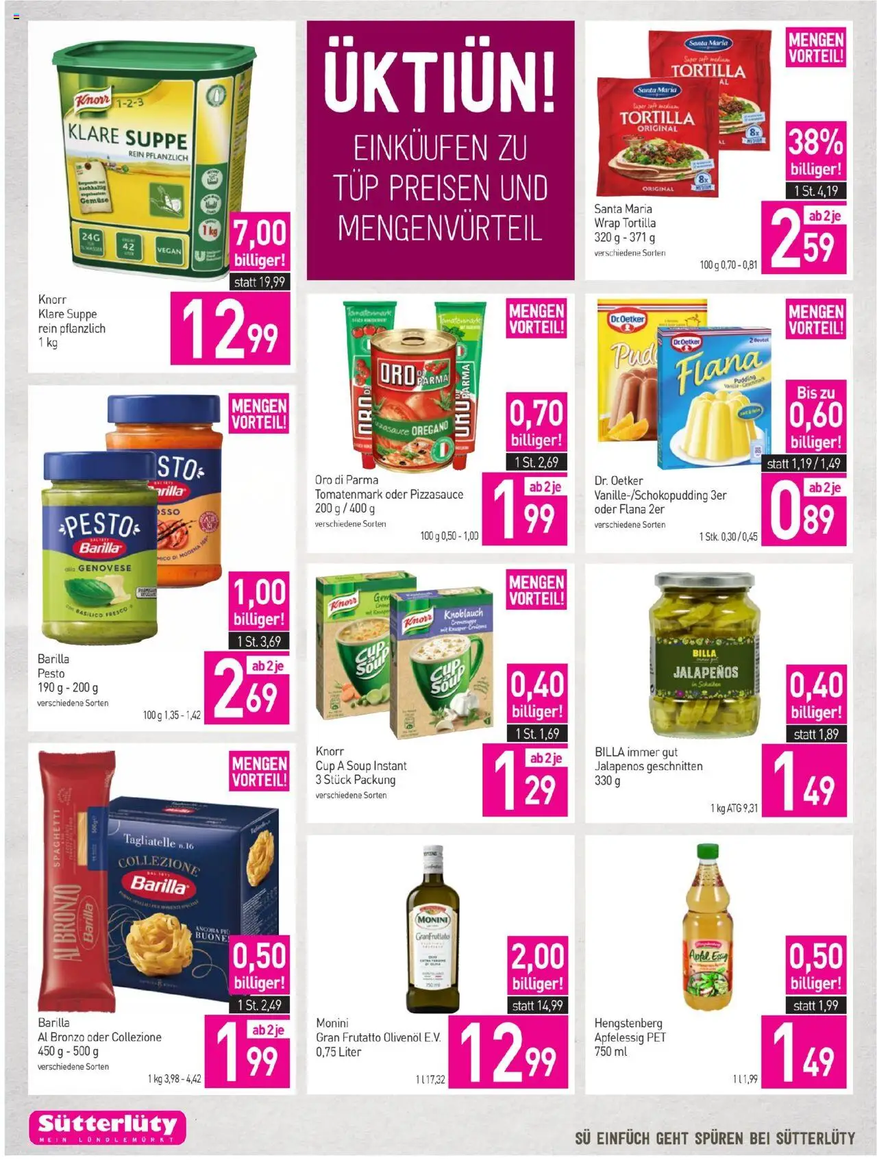 Sutterlüty Flugblatt gültig ab 14.08.2025 | Seite: 18 | Produkte: Wasser, Gemüse, Knoblauch, Äpfel