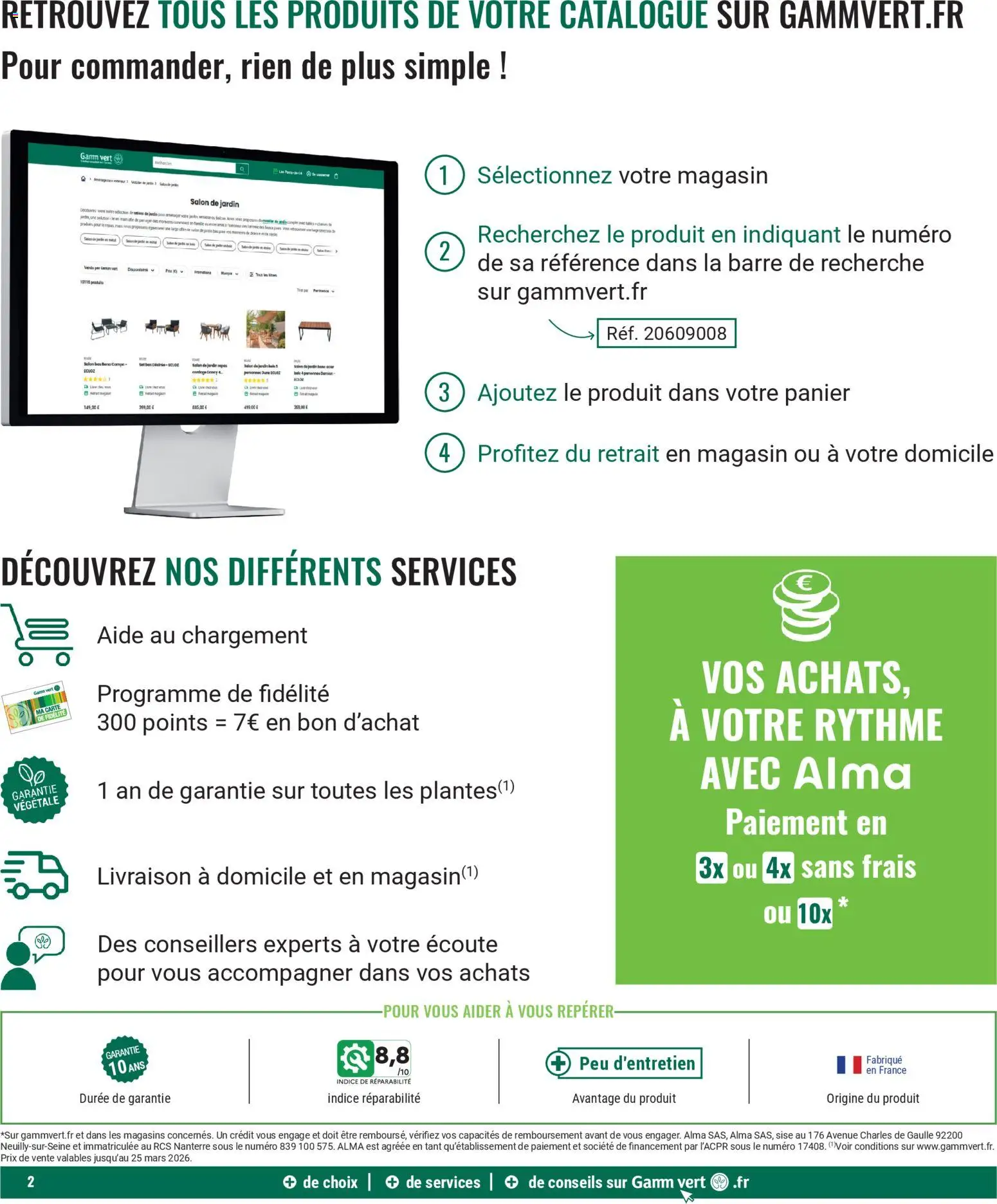 {H1} | Page: 2 | Produits: Base, Salon de jardin, Panier