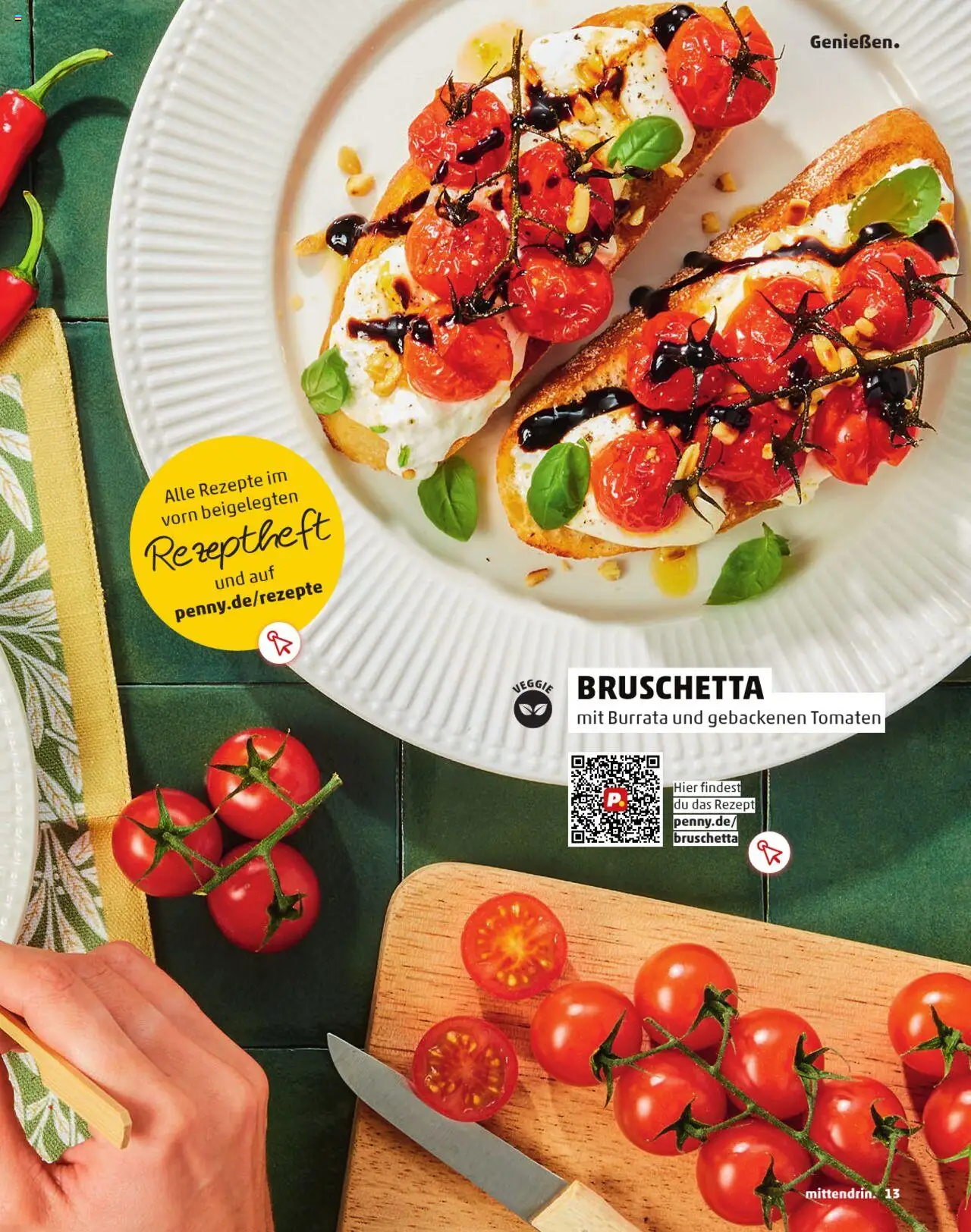 Penny  Kundenmagazin Sommer - gültig ab dem 13.06.2025 | Seite: 13 | Produkte: Tomaten, Burrata