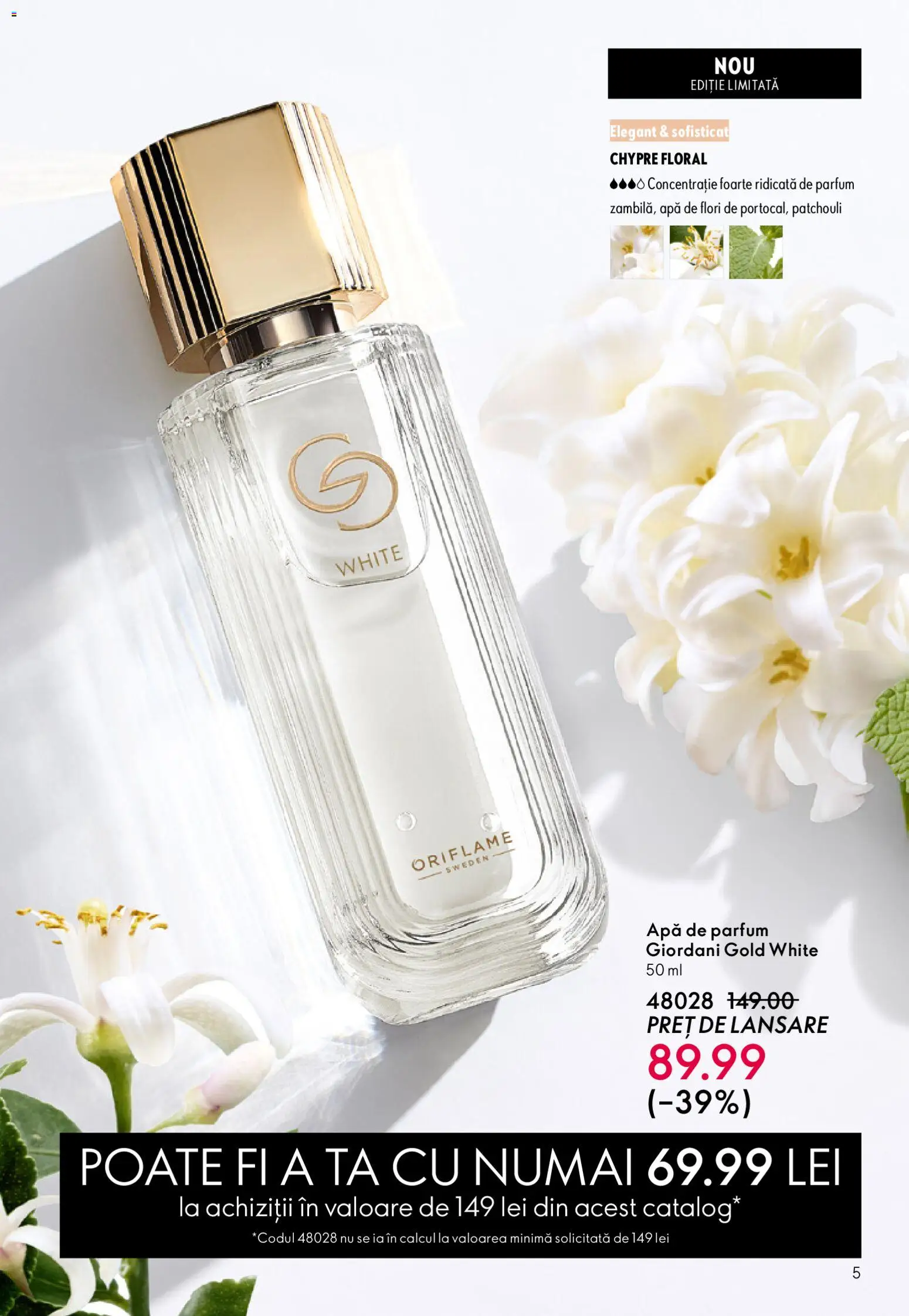 Noul catalog Oriflame – valabil de la 03.12.2025 | Pagină: 5 | Produse: Apă de parfum, Parfum, Apă