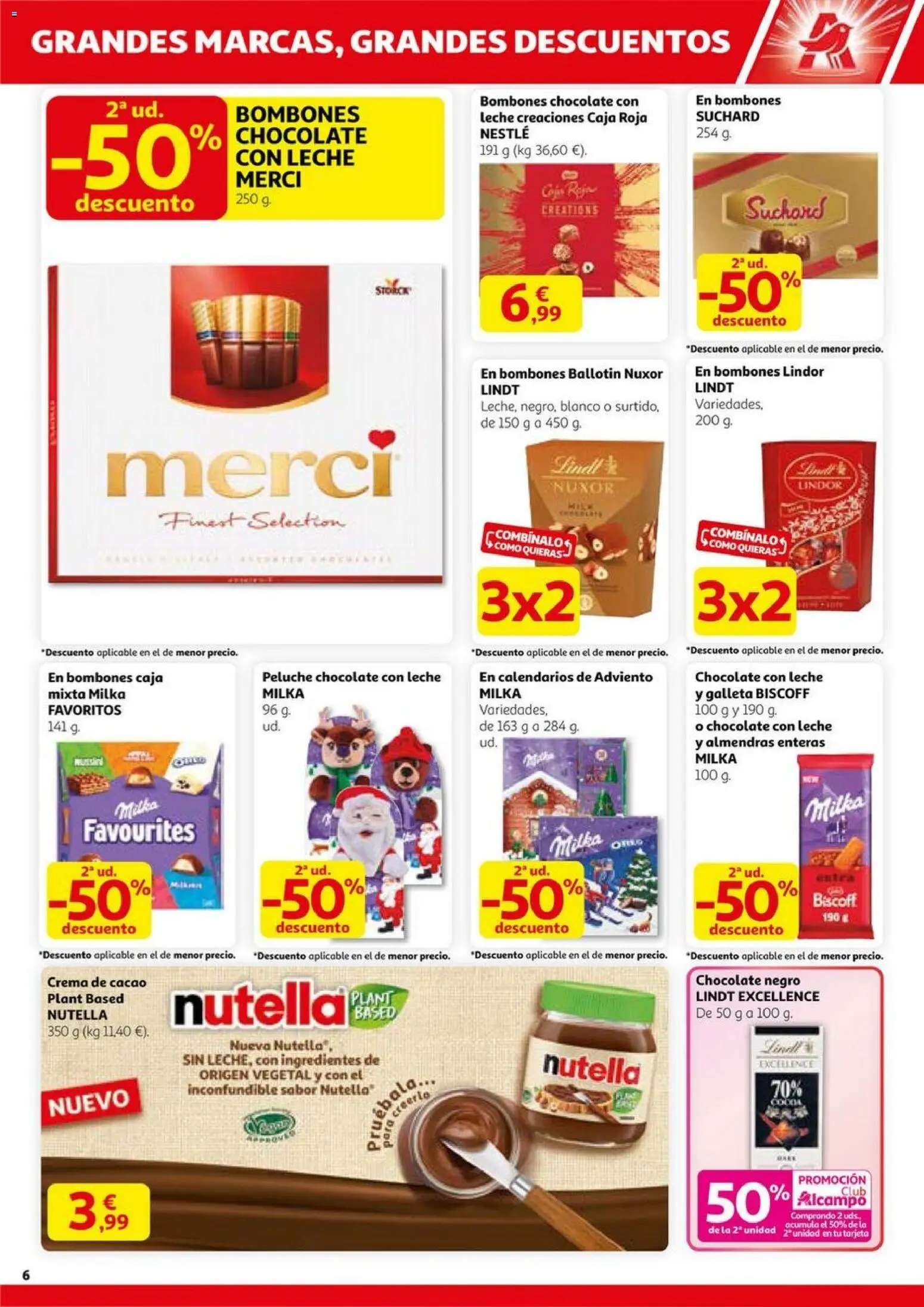 Alcampo - HP Nacional  │ válido desde el 23.10.2025 | Página: 6 | Productos: Κρεμάστρα, Leche, Chocolate con leche, Caja