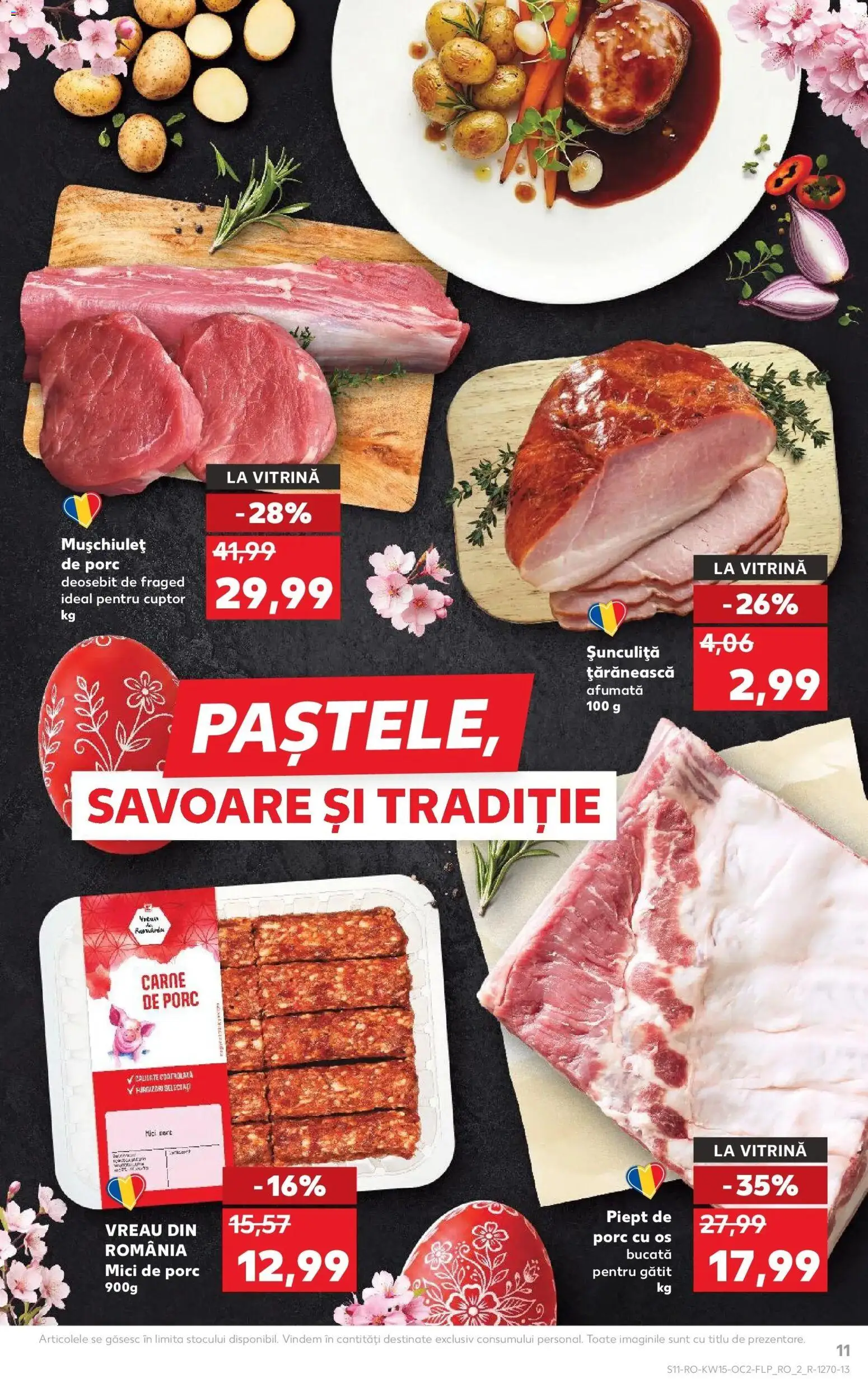 Noul catalog Kaufland – valabil de la 08.04.2026 | Pagină: 11 | Produse: Cuptor, Vitrină, Mici, Carne De Porc